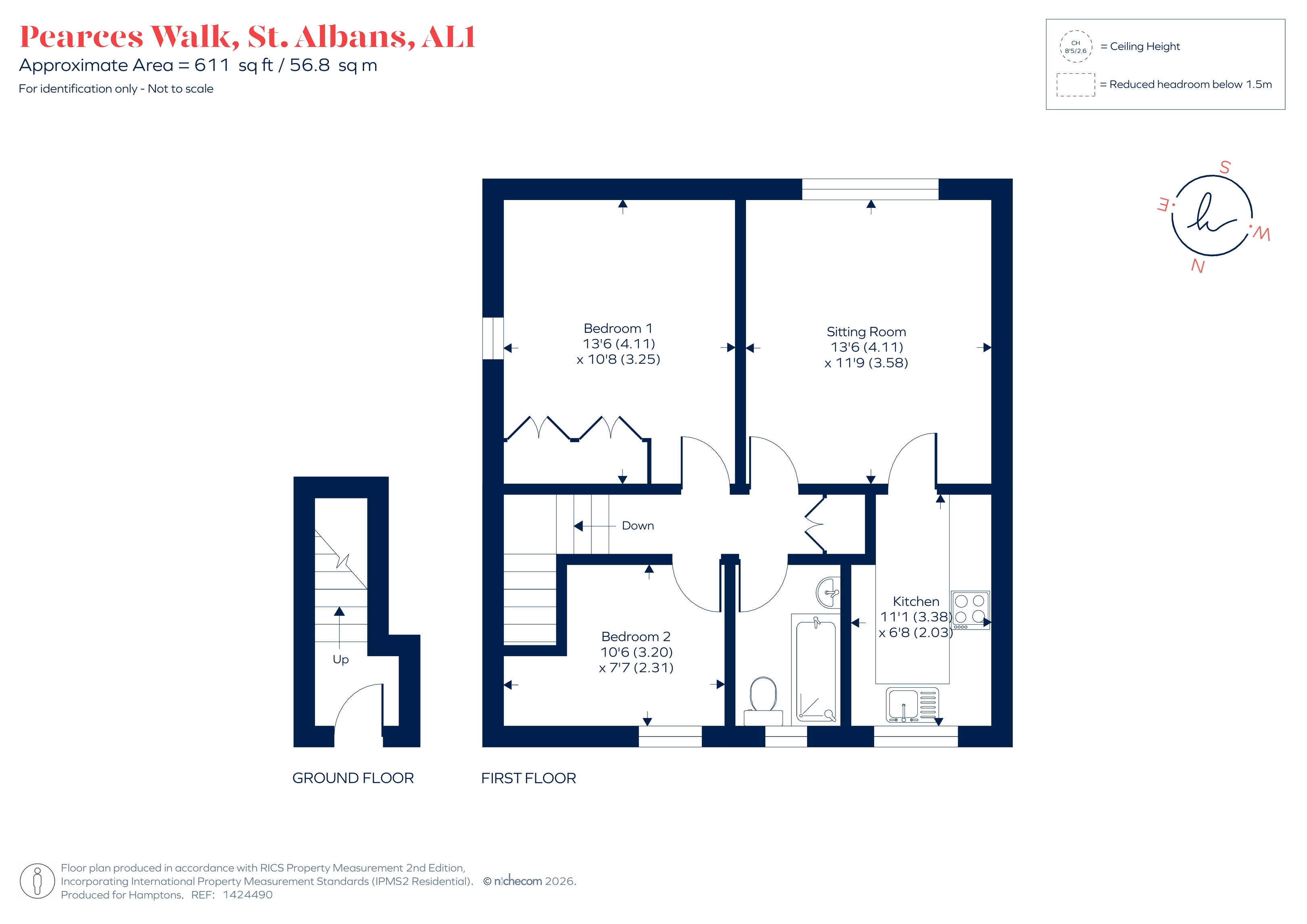 6, Pearces Walk, St. Albans floorplan