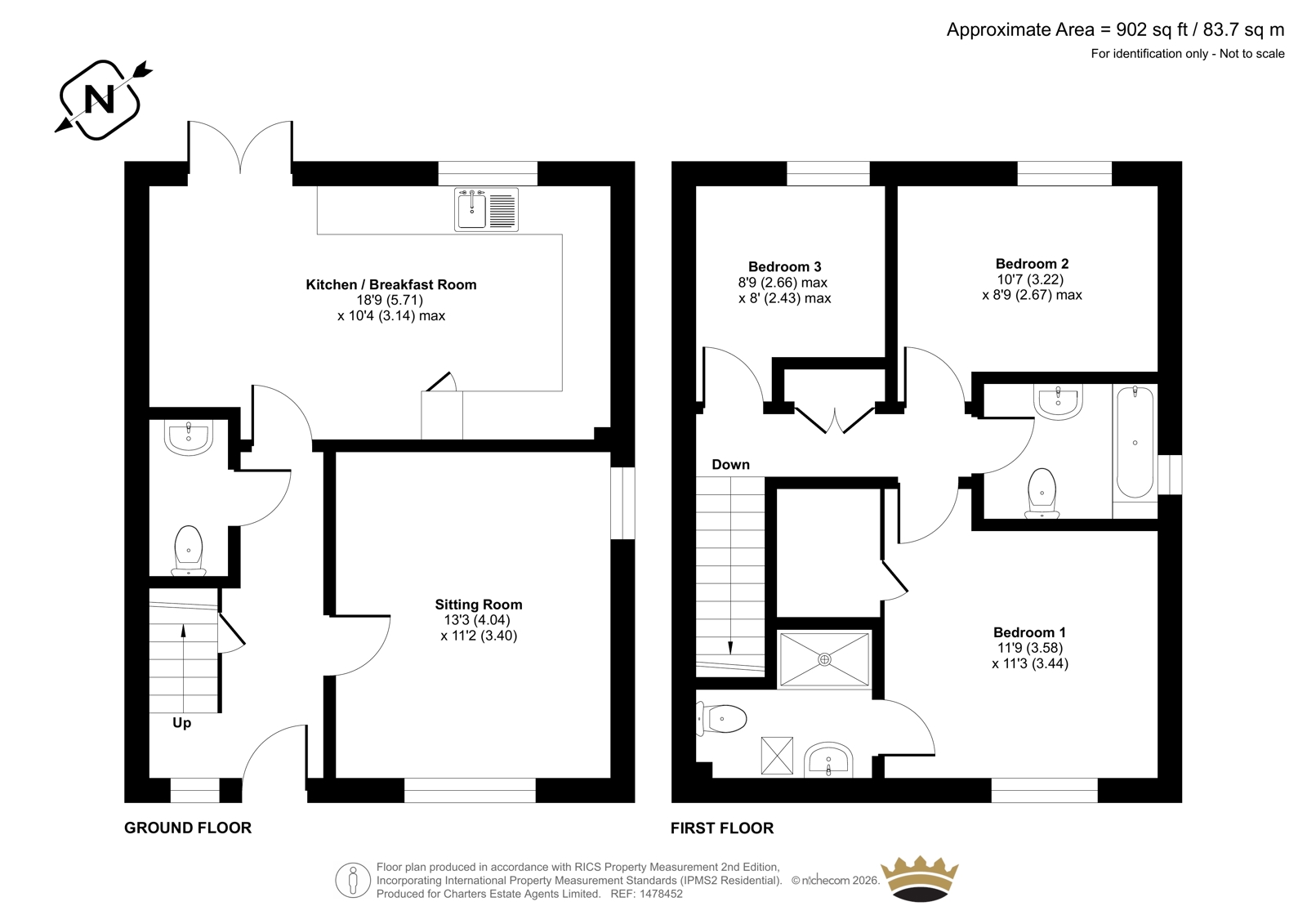 3, Farriers Close, Basingstoke floorplan