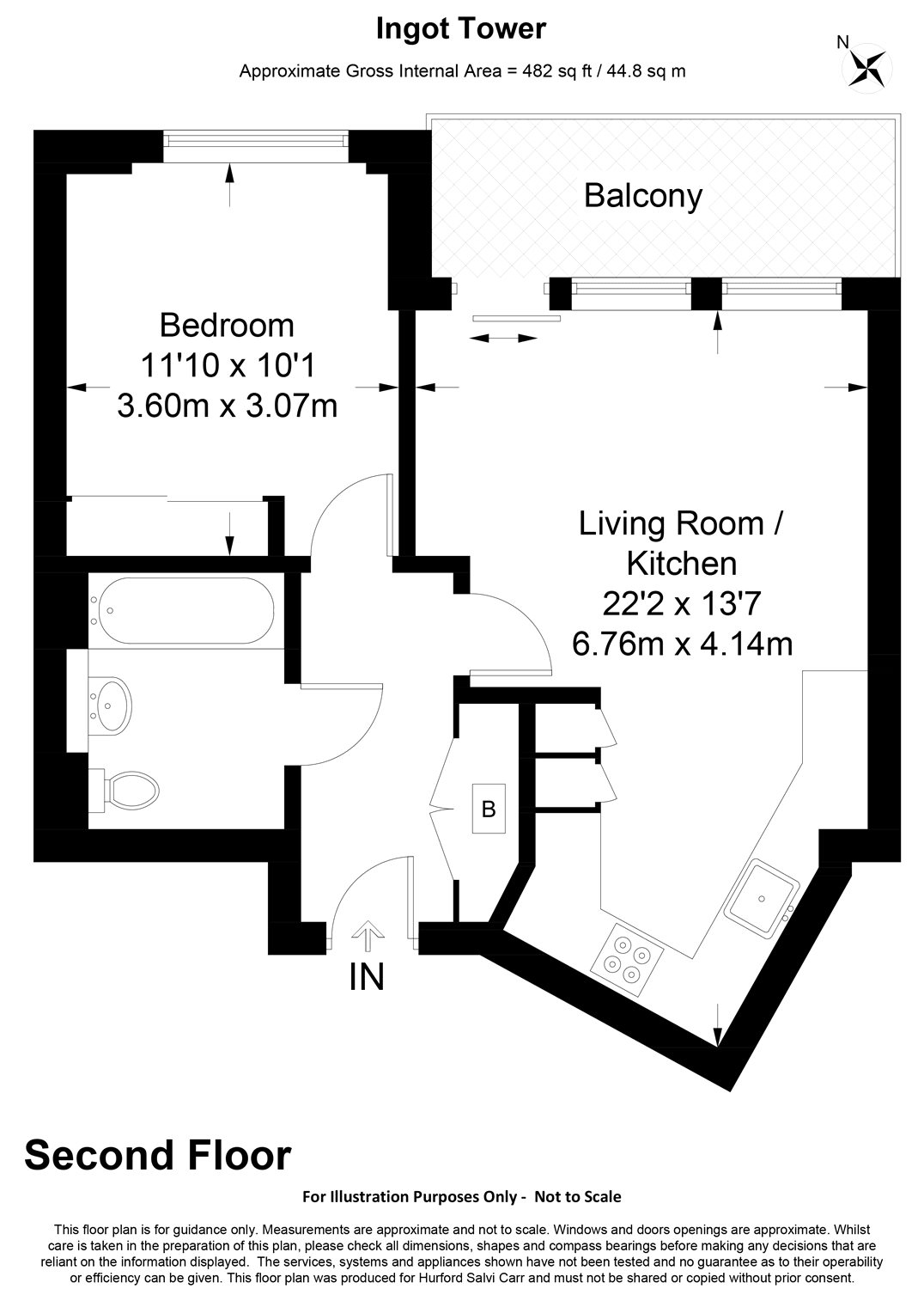 1 Bedrooms Flat to rent in Ursula Gould Way, London E14