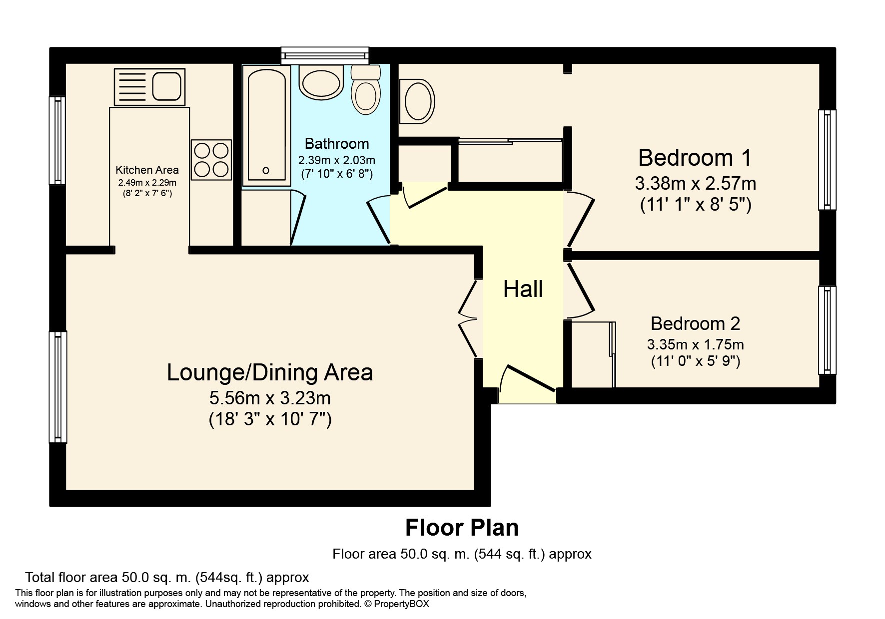 2 Bedrooms Flat for sale in Wallis Way, Horsham RH13