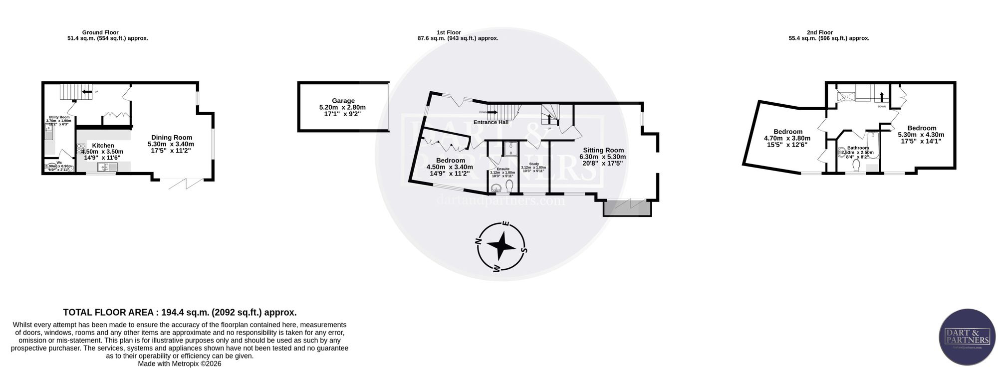 8 Lindridge Park, Teignmouth floorplan