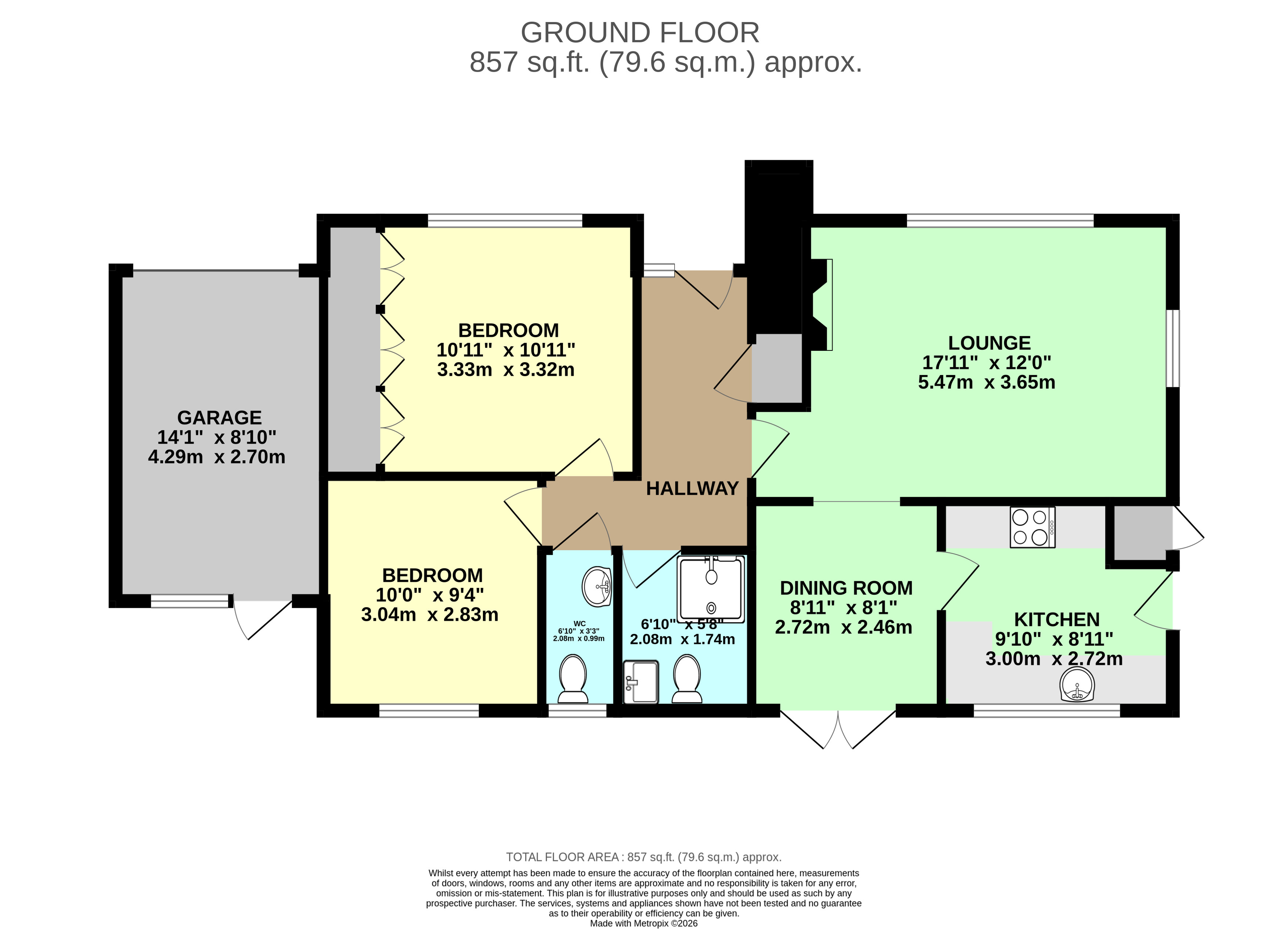 45, Foxdale Avenue, Selby floorplan