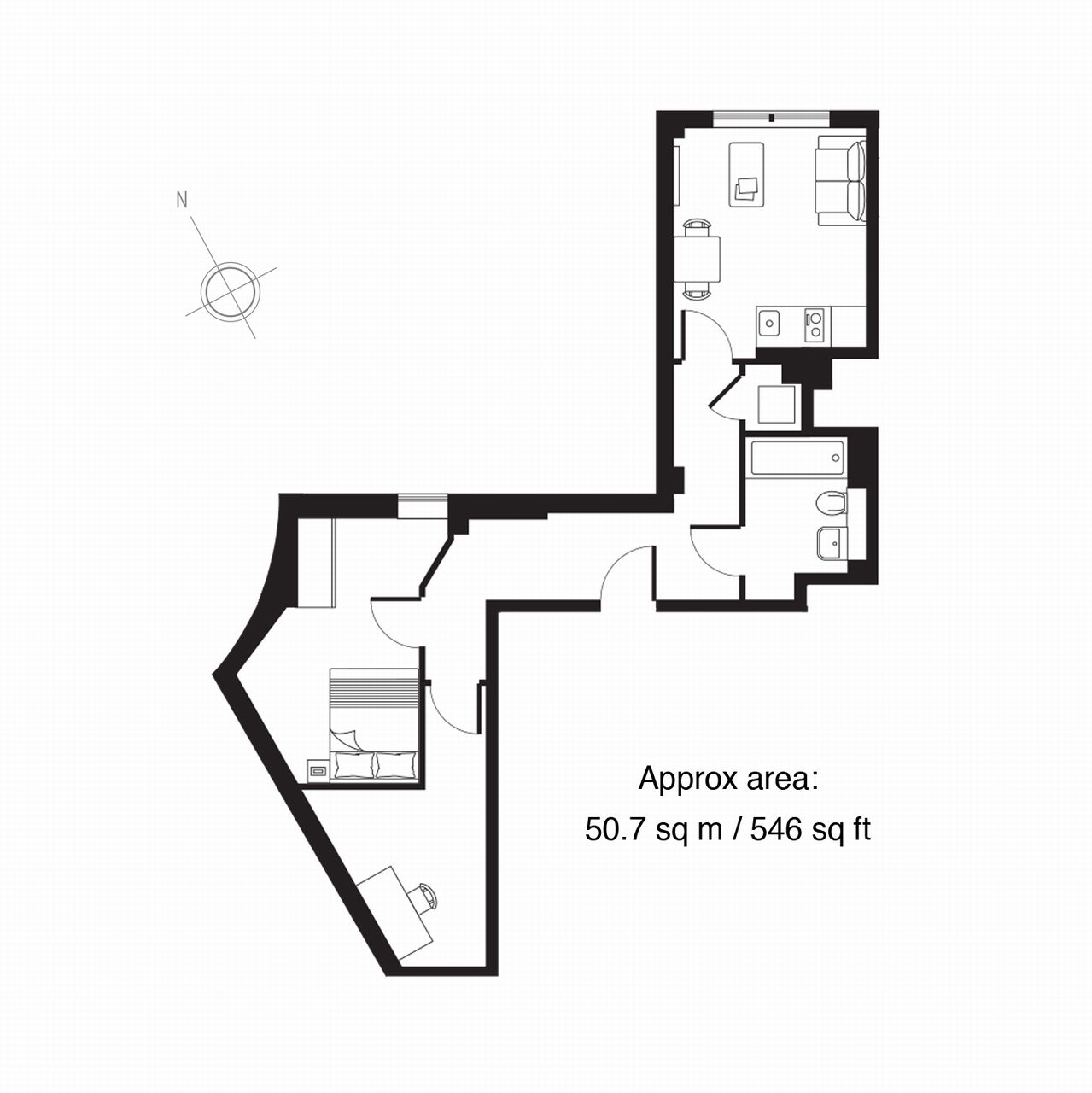 1 Bedrooms Flat to rent in Atria House, 219 Bath Road, Slough SL1