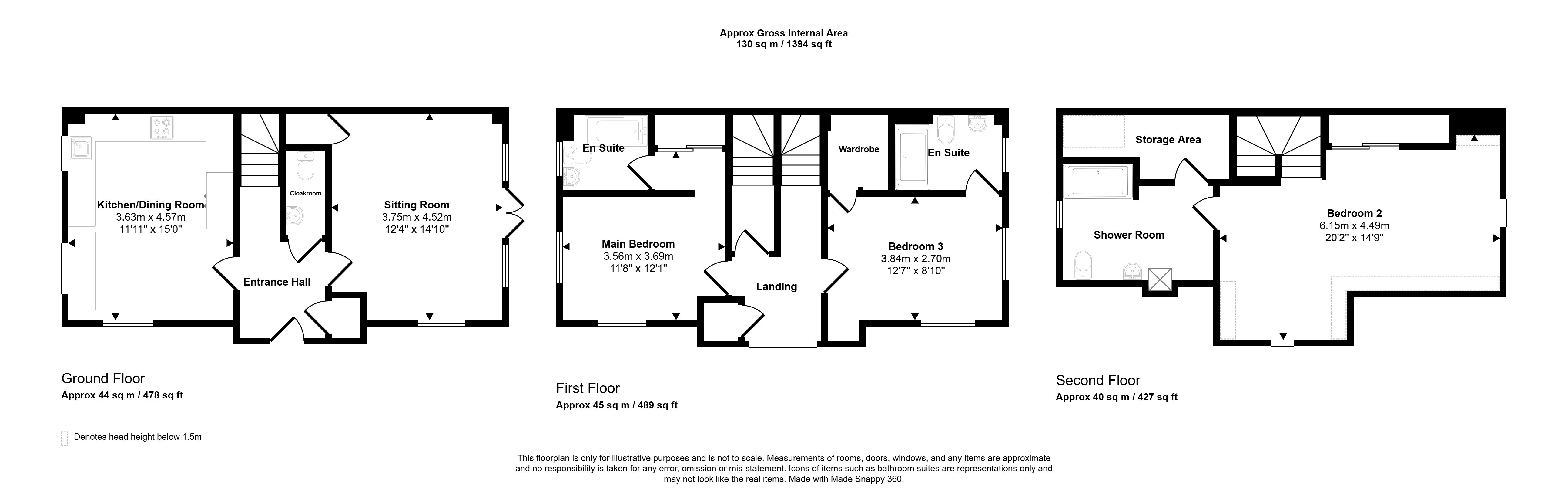 1, Gilbert Hannam Close, West Sussex floorplan