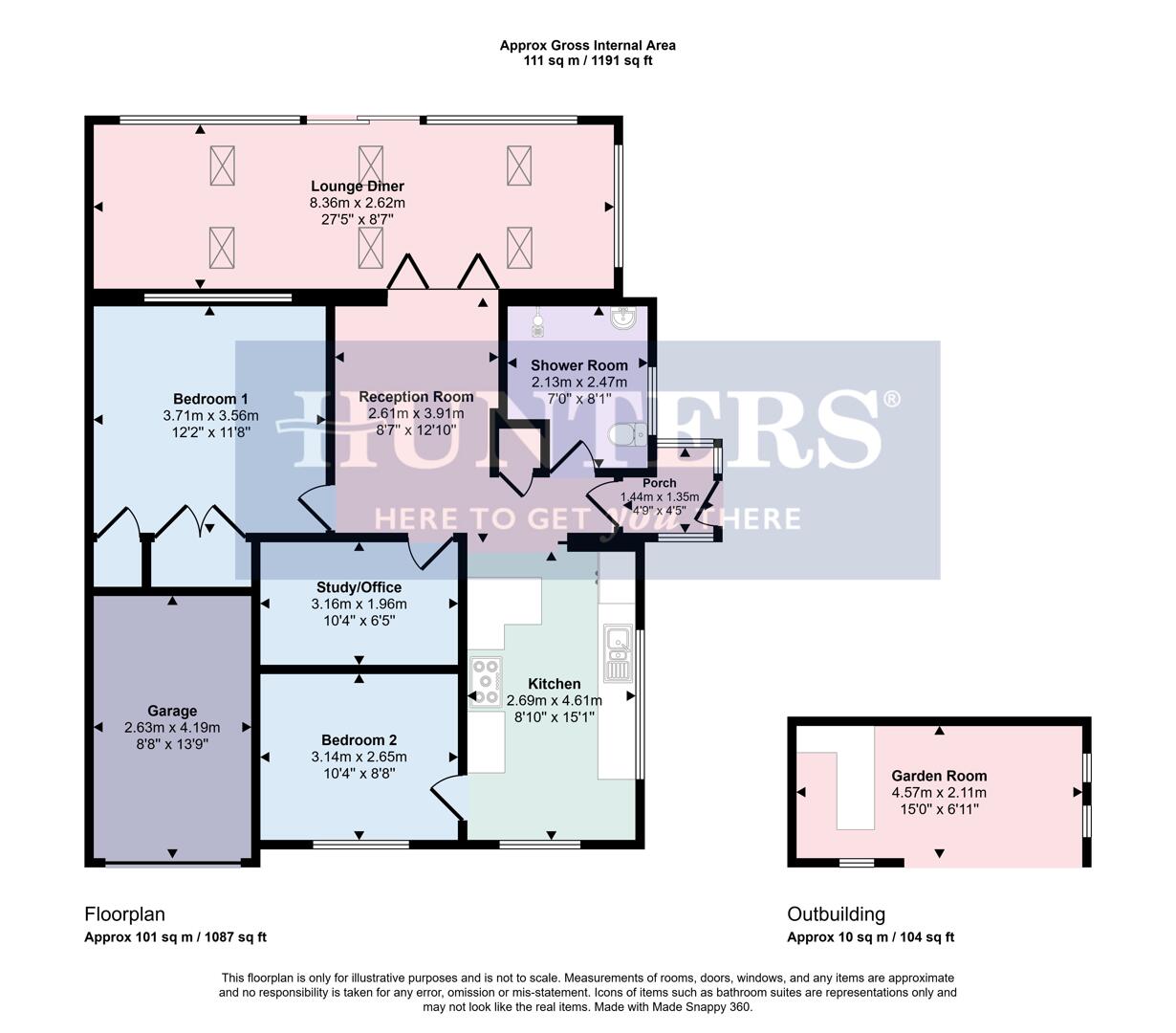 36, New Forest Close, Wigston floorplan