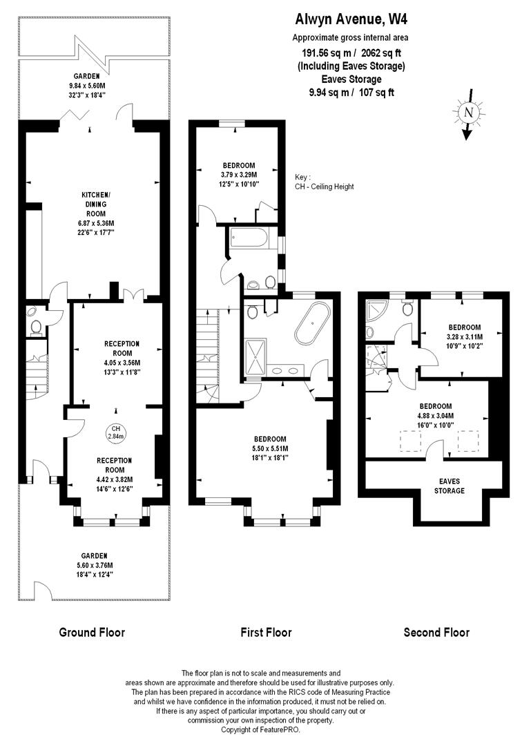 4 Bedrooms  to rent in Alwyn Avenue, London W4