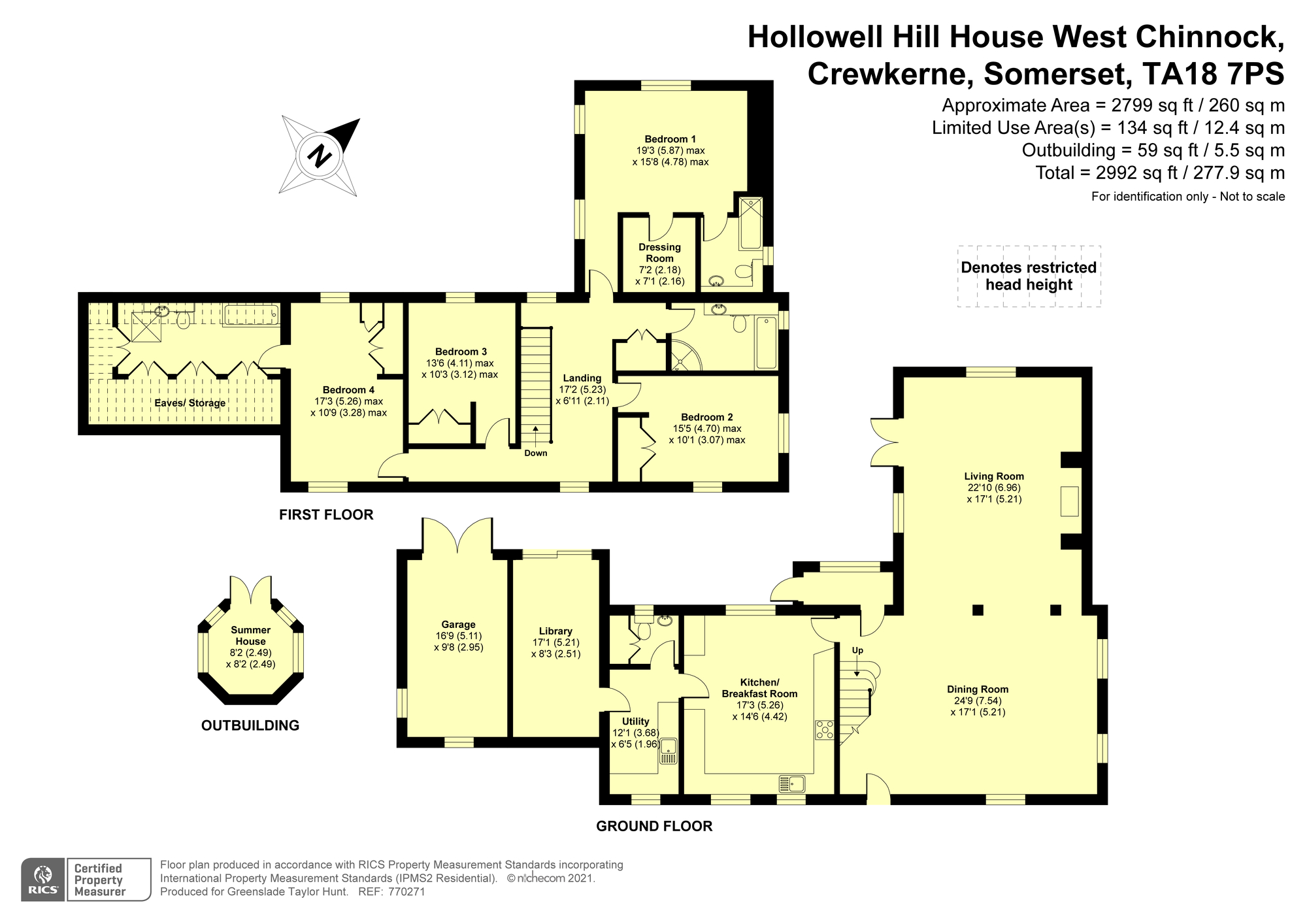 Hollowell Hill House,, West Chinnock, Somerset floorplan