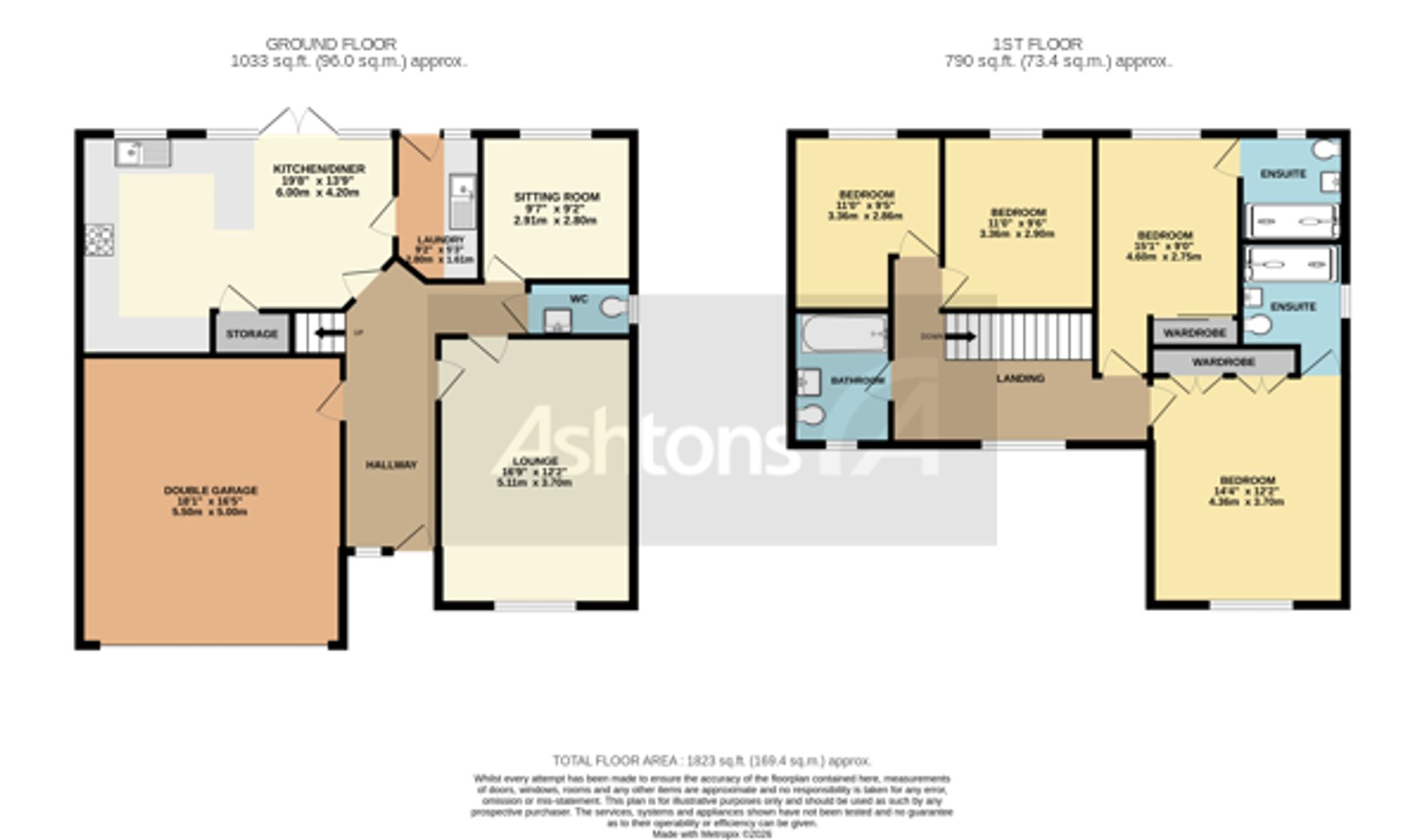 9 Lurtin Way, Warrington floorplan