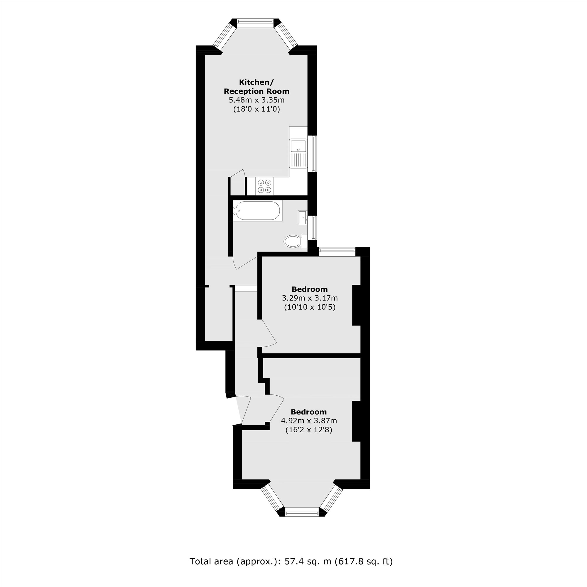 26b, Arbuthnot Road, London floorplan