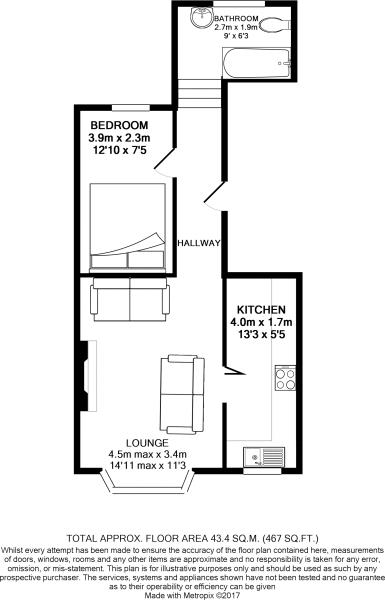 1 Bedrooms Flat for sale in Lansdowne Street, Hove BN3