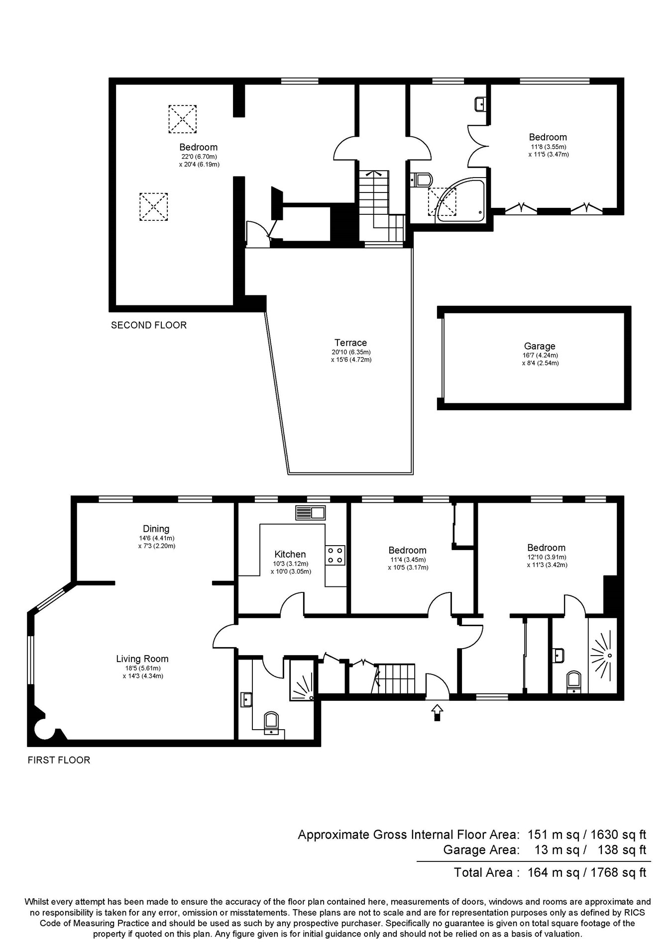 Rosslyn Park, Weybridge KT13, 4 bedroom flat for sale 64867064