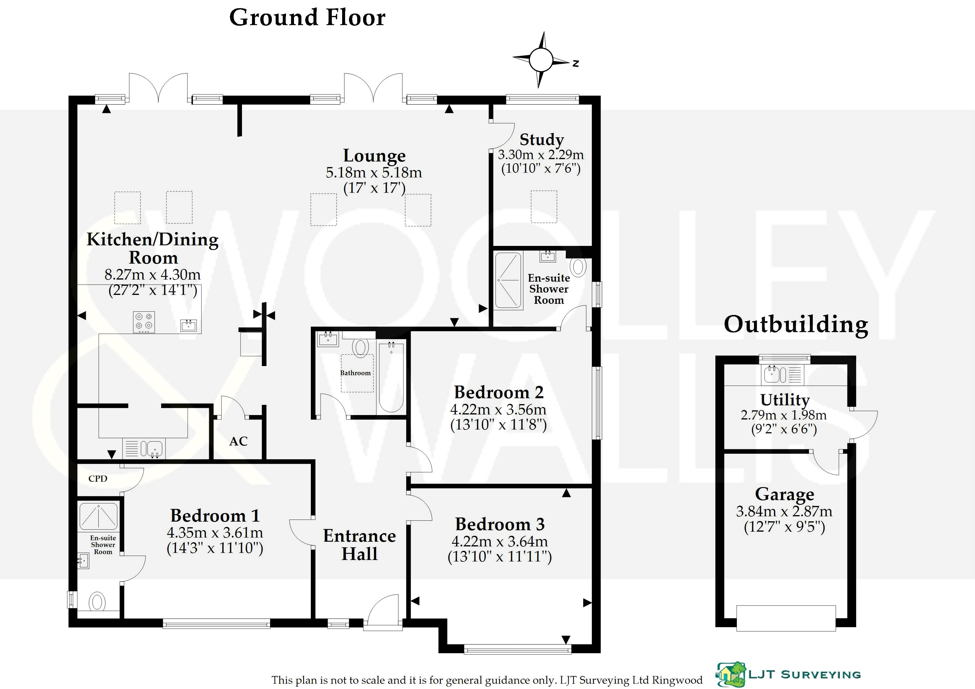 Oaks Drive, St. Leonards, Ringwood BH24, 4 bedroom bungalow for sale