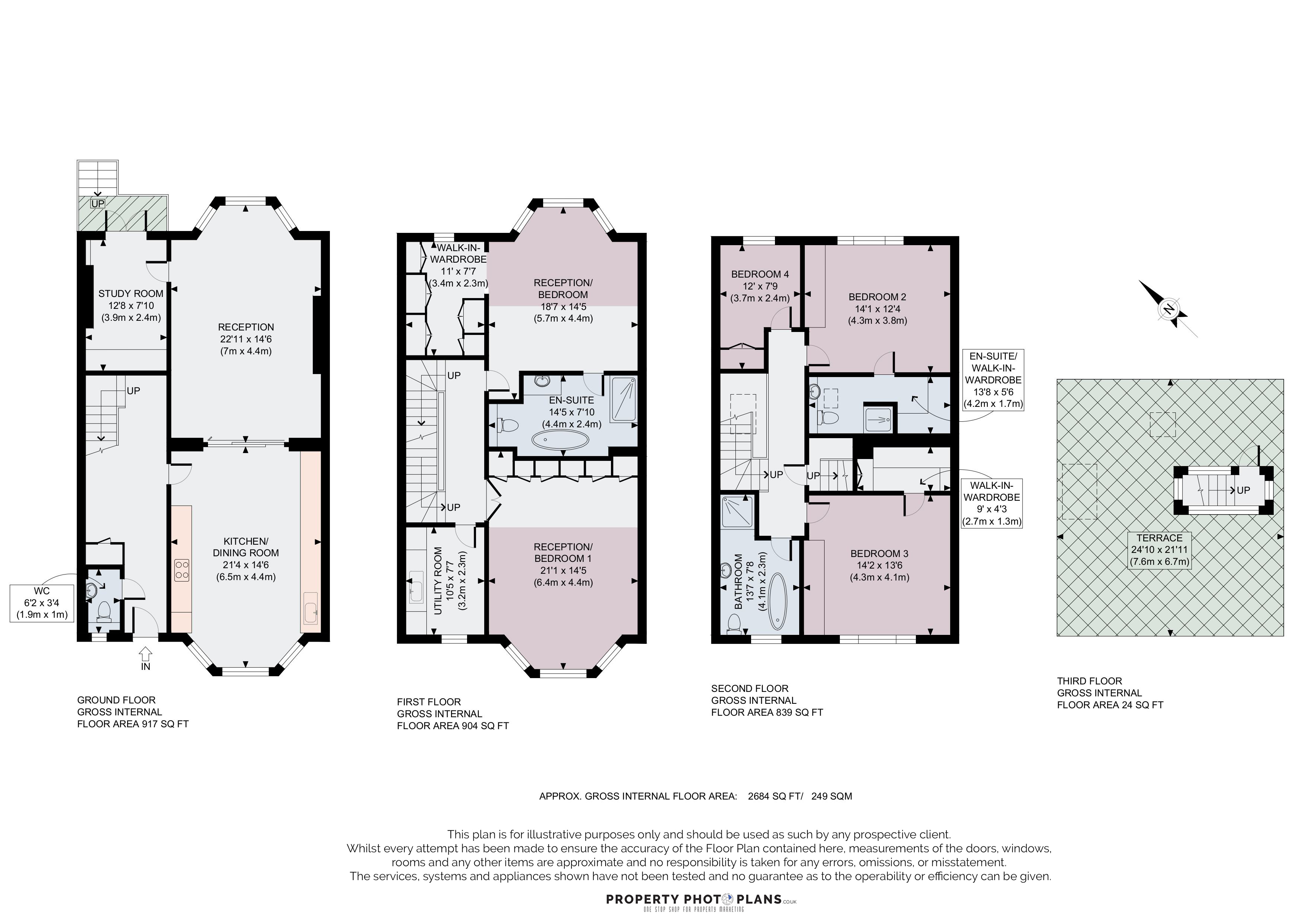 18, Russell Road, London floorplan