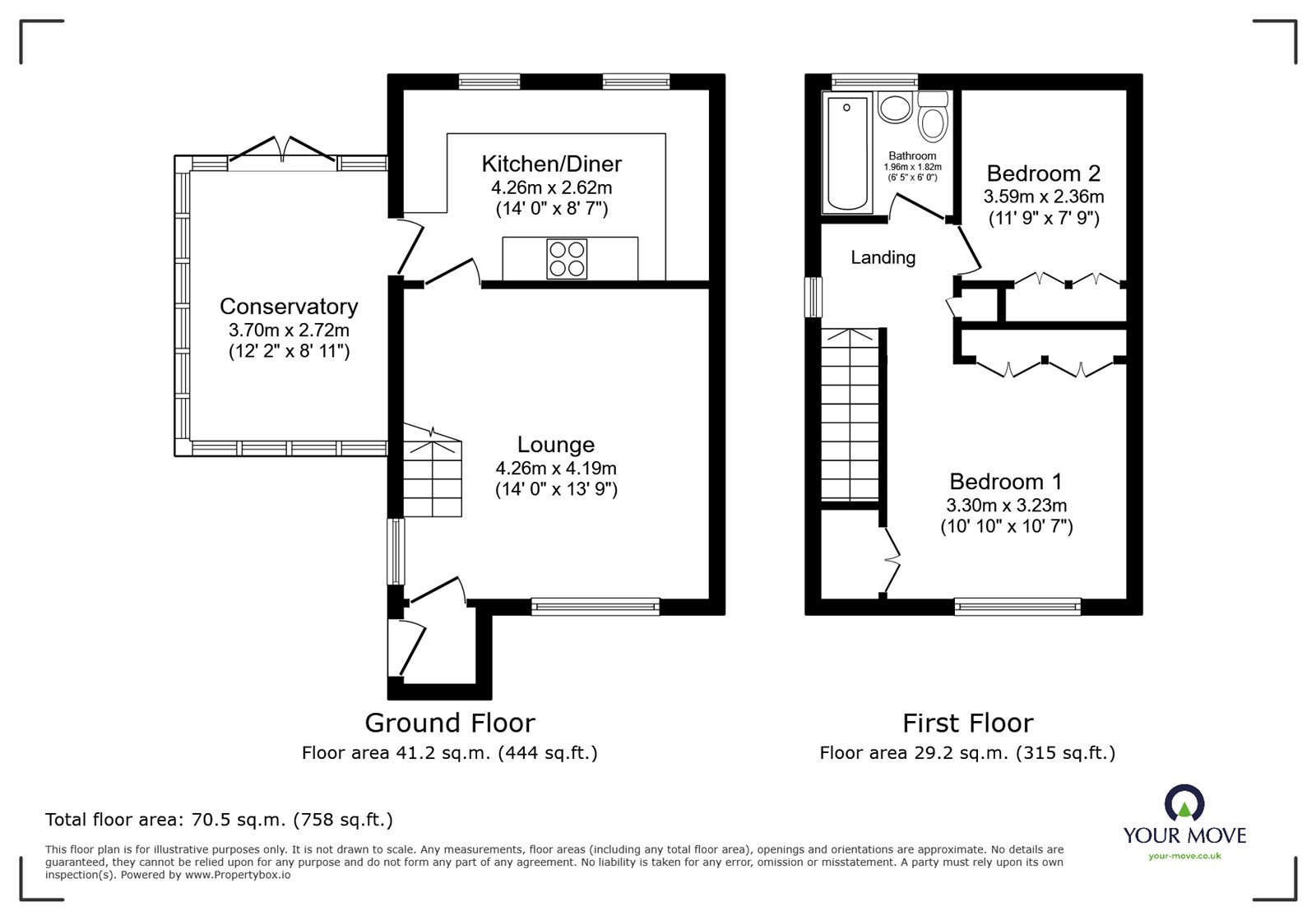 108, Outlands Drive, Leicestershire floorplan