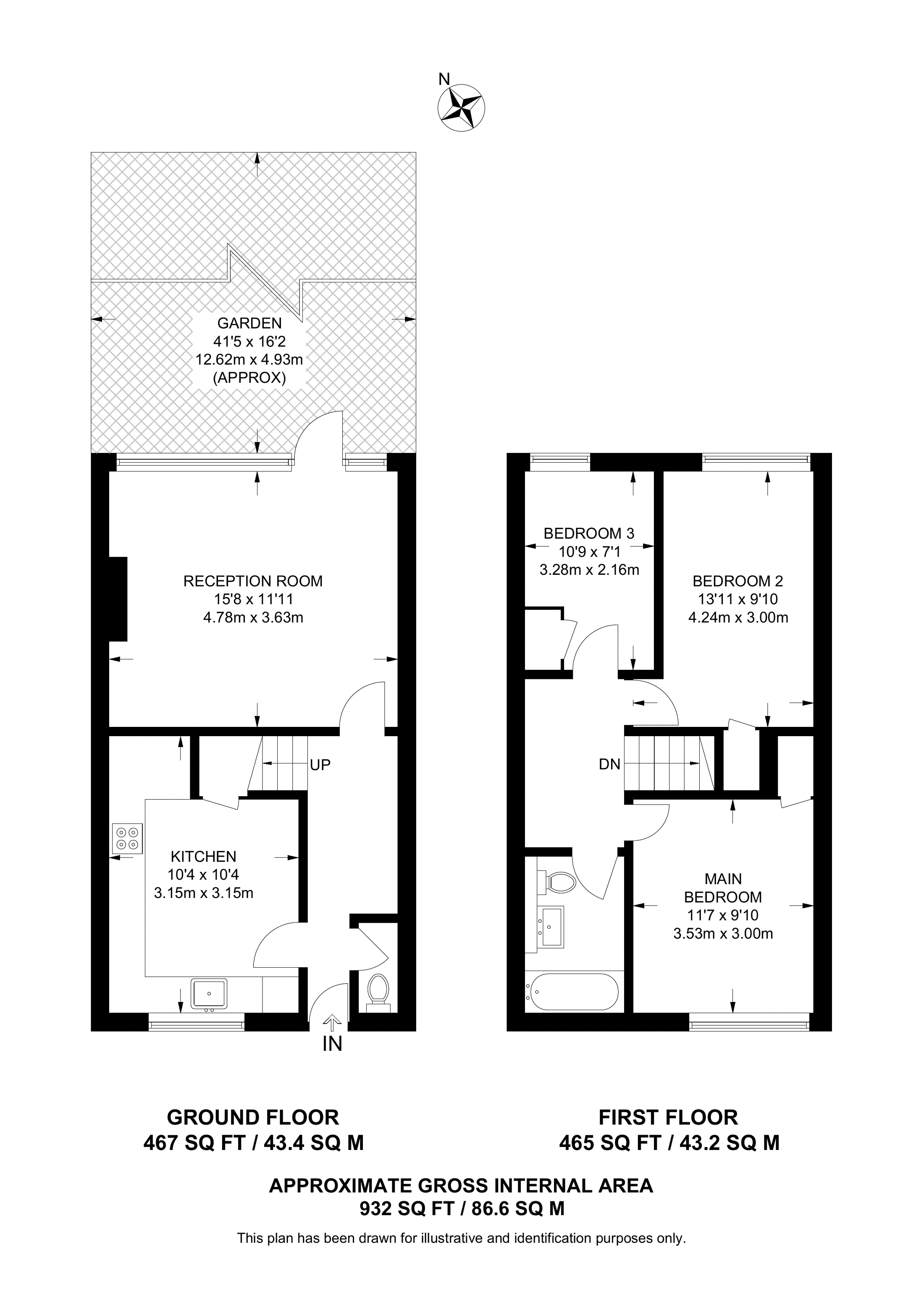 Barrington Road, Brixton floorplan