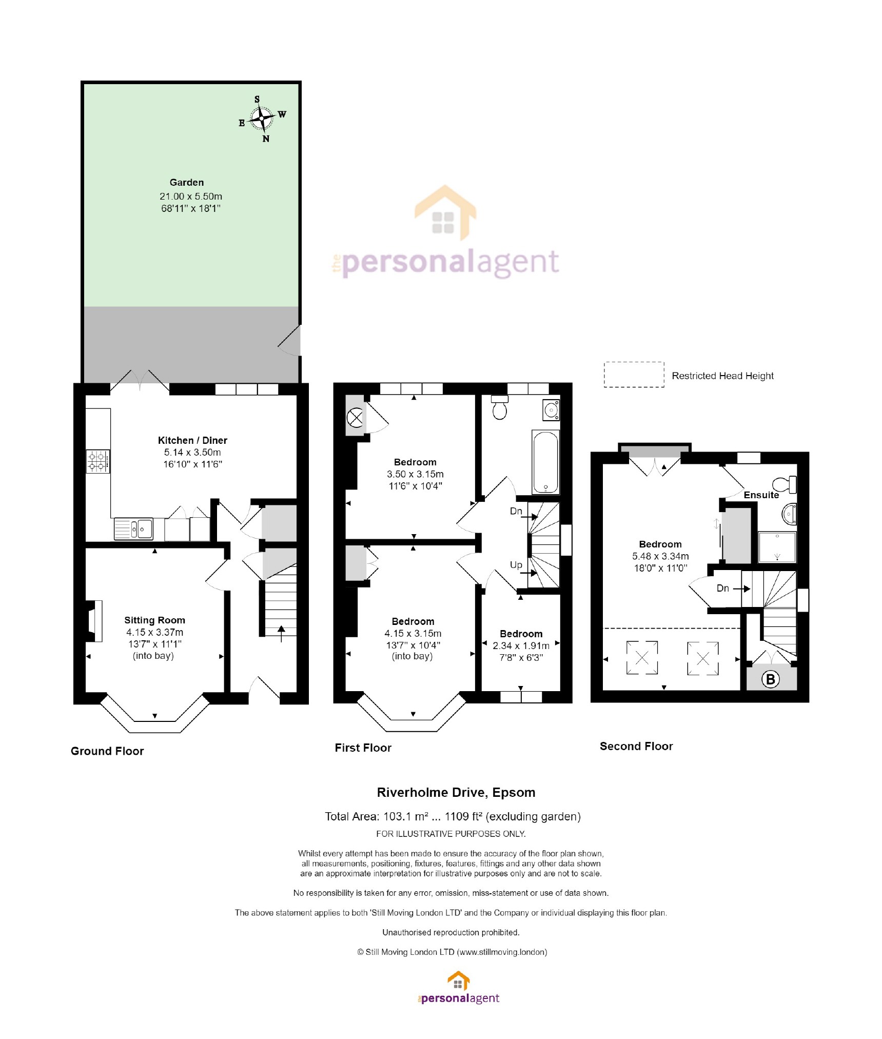 4 Bedrooms End terrace house for sale in Riverholme Drive, West Ewell, Surrey KT19