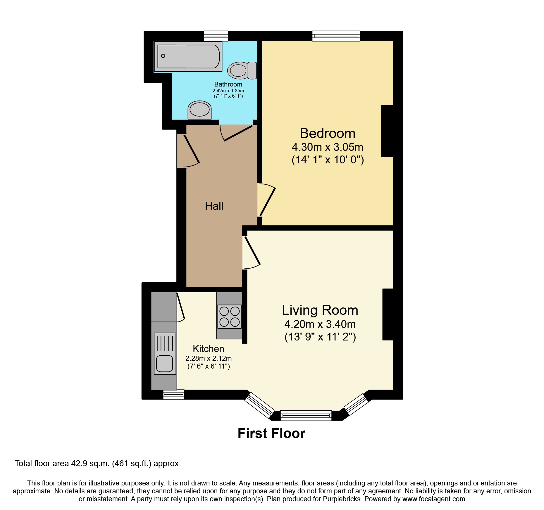 56b, Arlington Road, Bristol floorplan