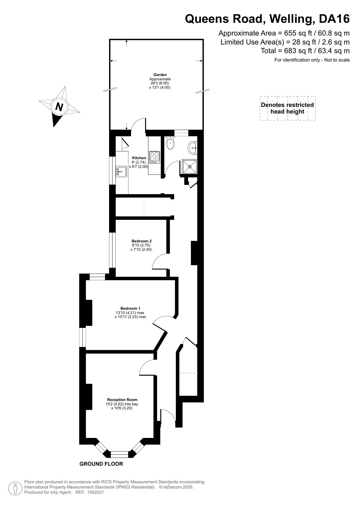17, Queens Road, Welling floorplan