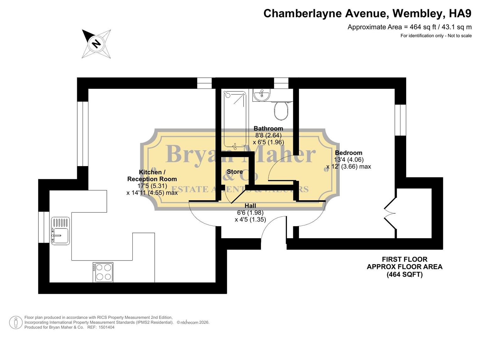 4, Chamberlayne Avenue, Wembley floorplan