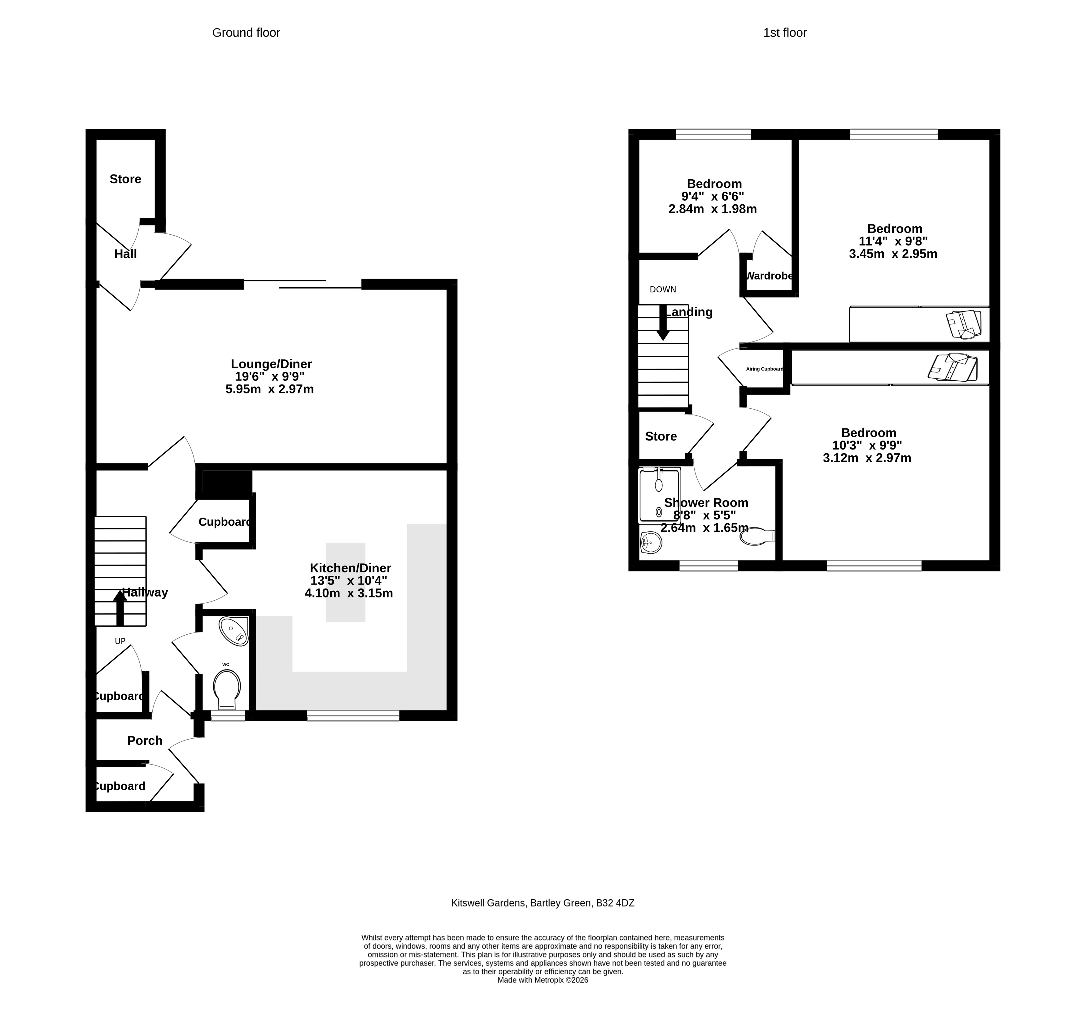 24, Kitswell Gardens, Birmingham floorplan