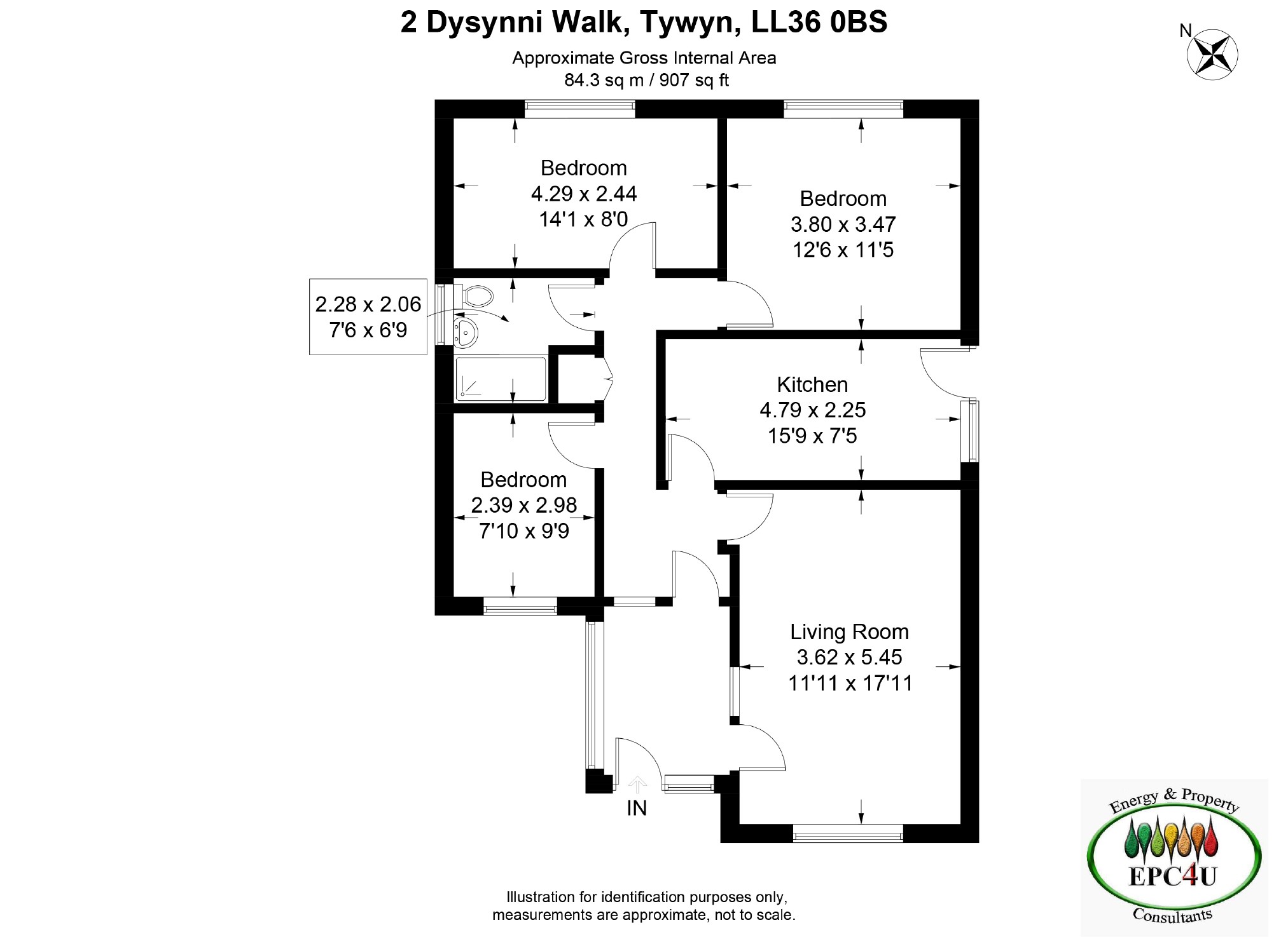 2, Dysynni Walk, Gwynedd floorplan
