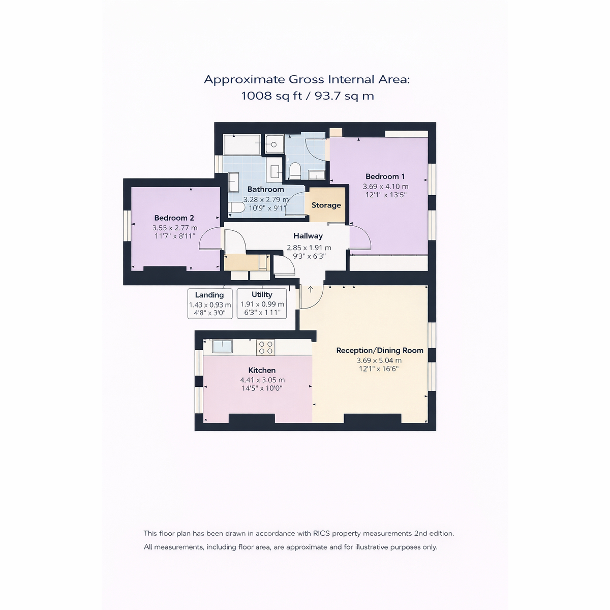 Flat Apartment 2, 110, Brick Lane, London floorplan