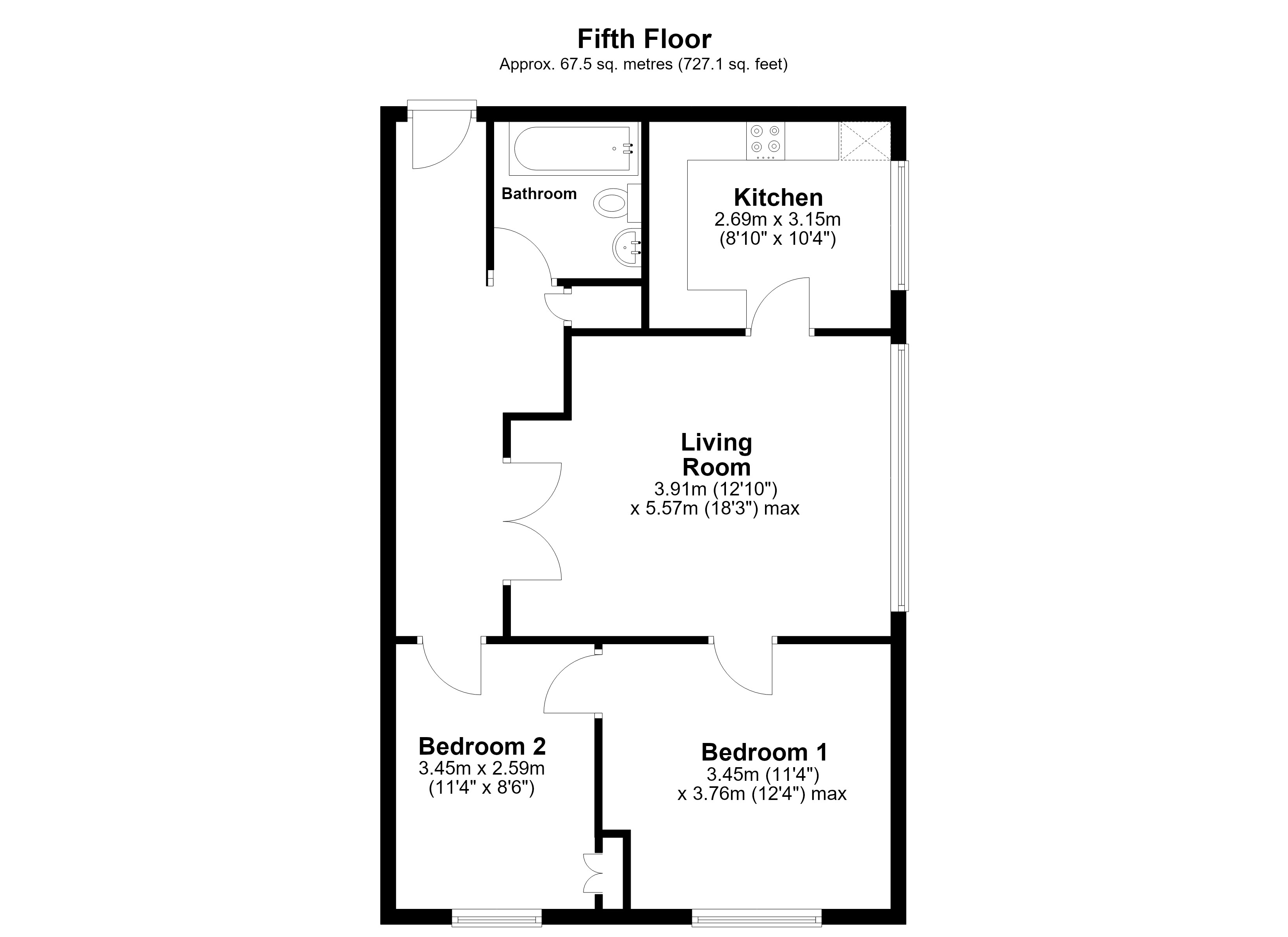 Clarendon Road, Wallington floorplan