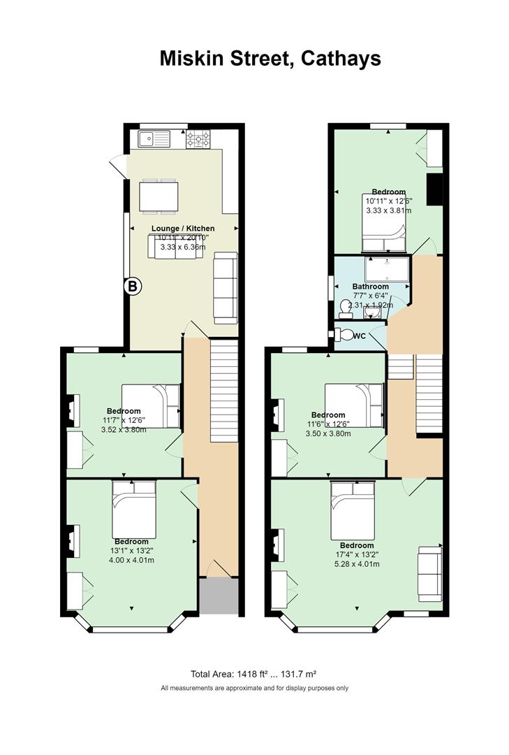 5 Bedrooms  to rent in Miskin Street, Cathays, Cardiff CF24