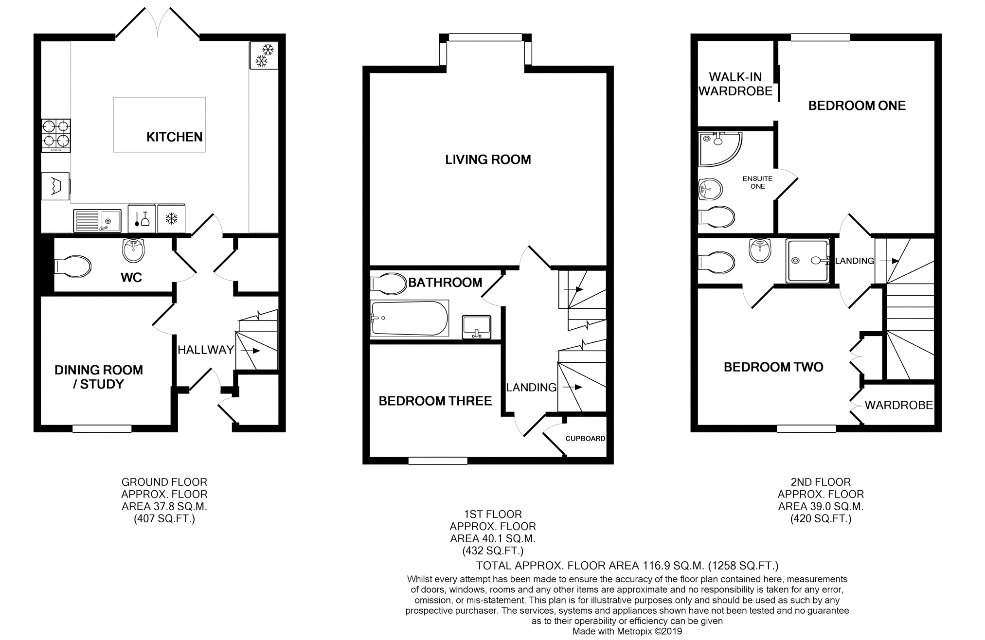 3 Bedrooms Town house to rent in Western Courtyard, Talygarn CF72
