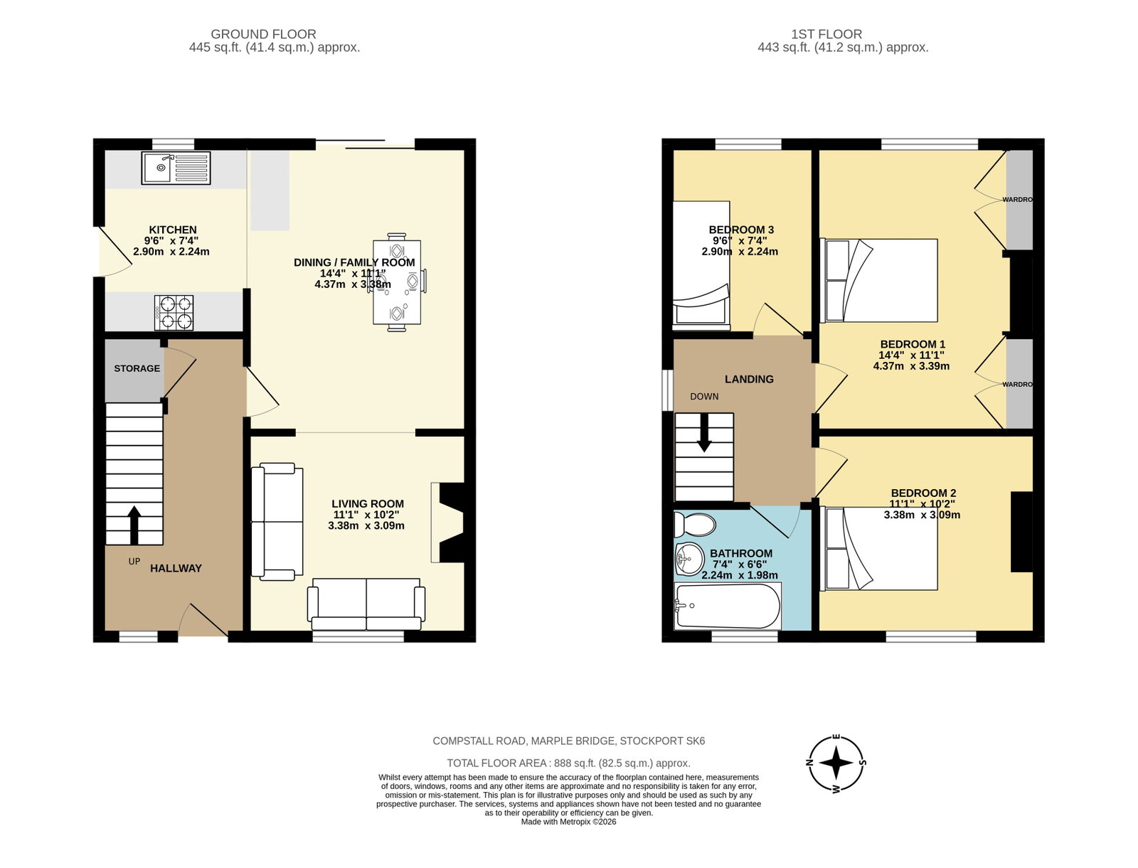32 Compstall Road, Marple Bridge floorplan