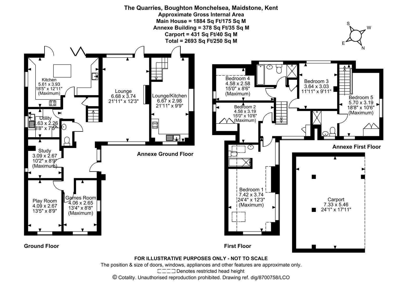 32 & 32a, The Quarries, Maidstone floorplan