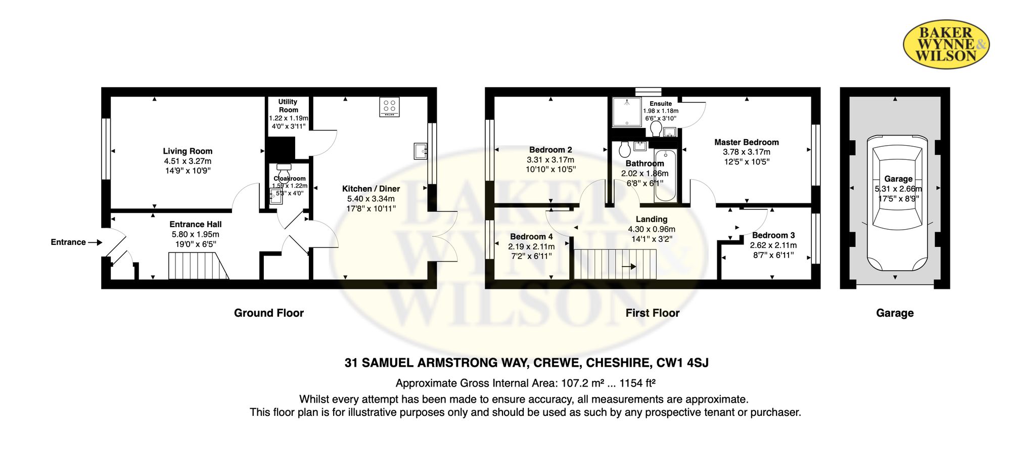 31 Samuel Armstrong Way, Crewe floorplan