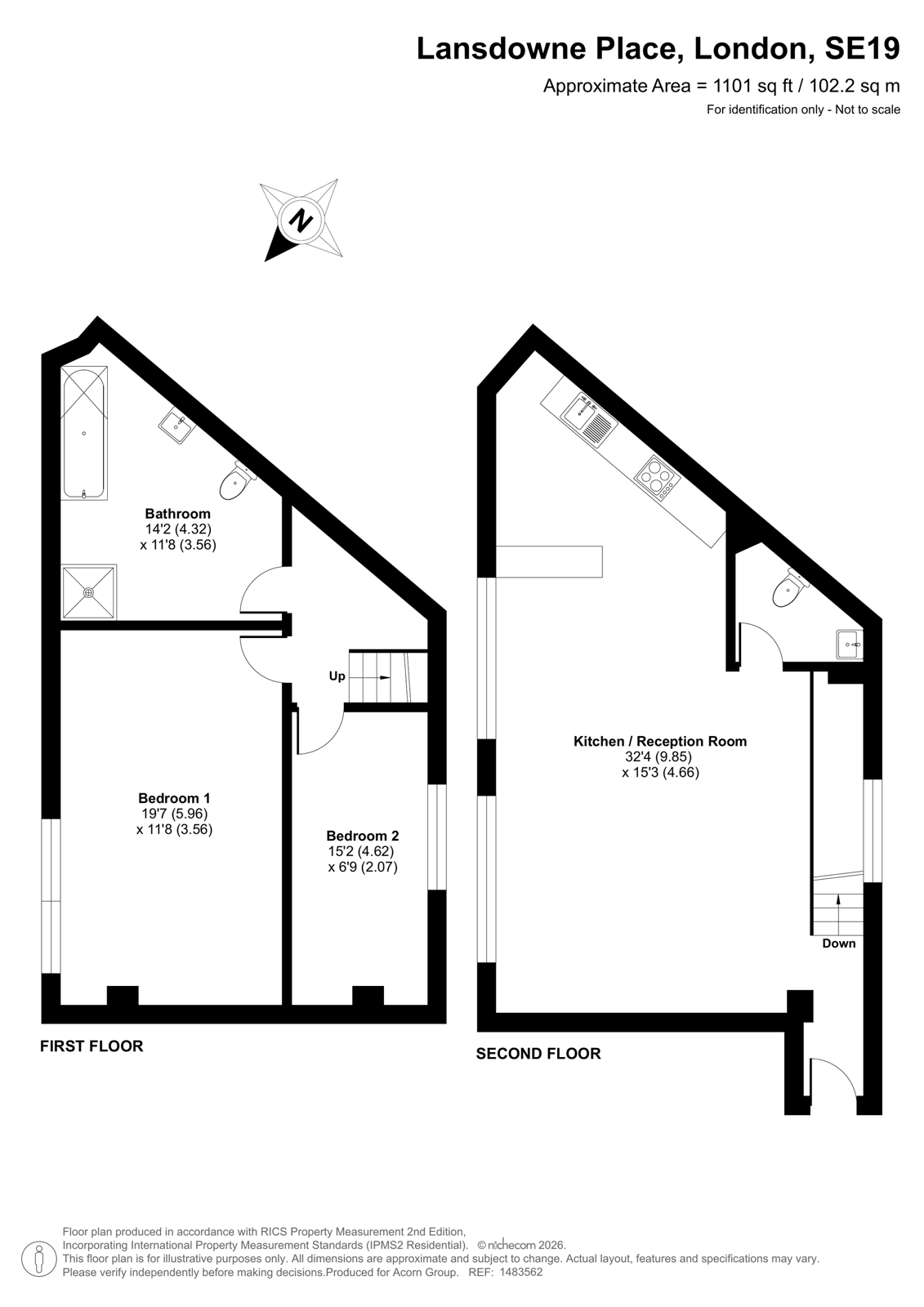 Flat 11, 15, Lansdowne Place, London floorplan
