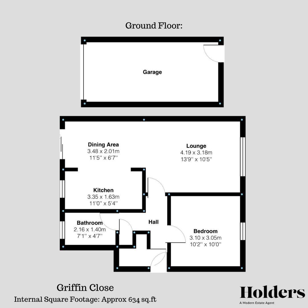 121, Griffin Close, Loughborough floorplan