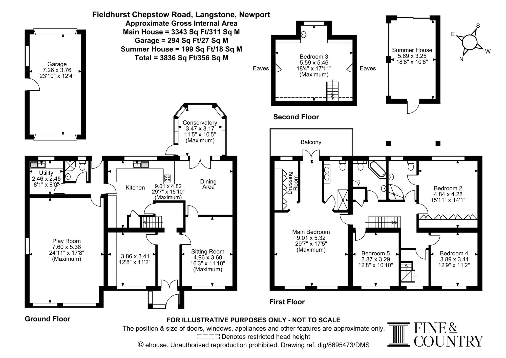 Fieldhurst Chepstow Road, Newport floorplan