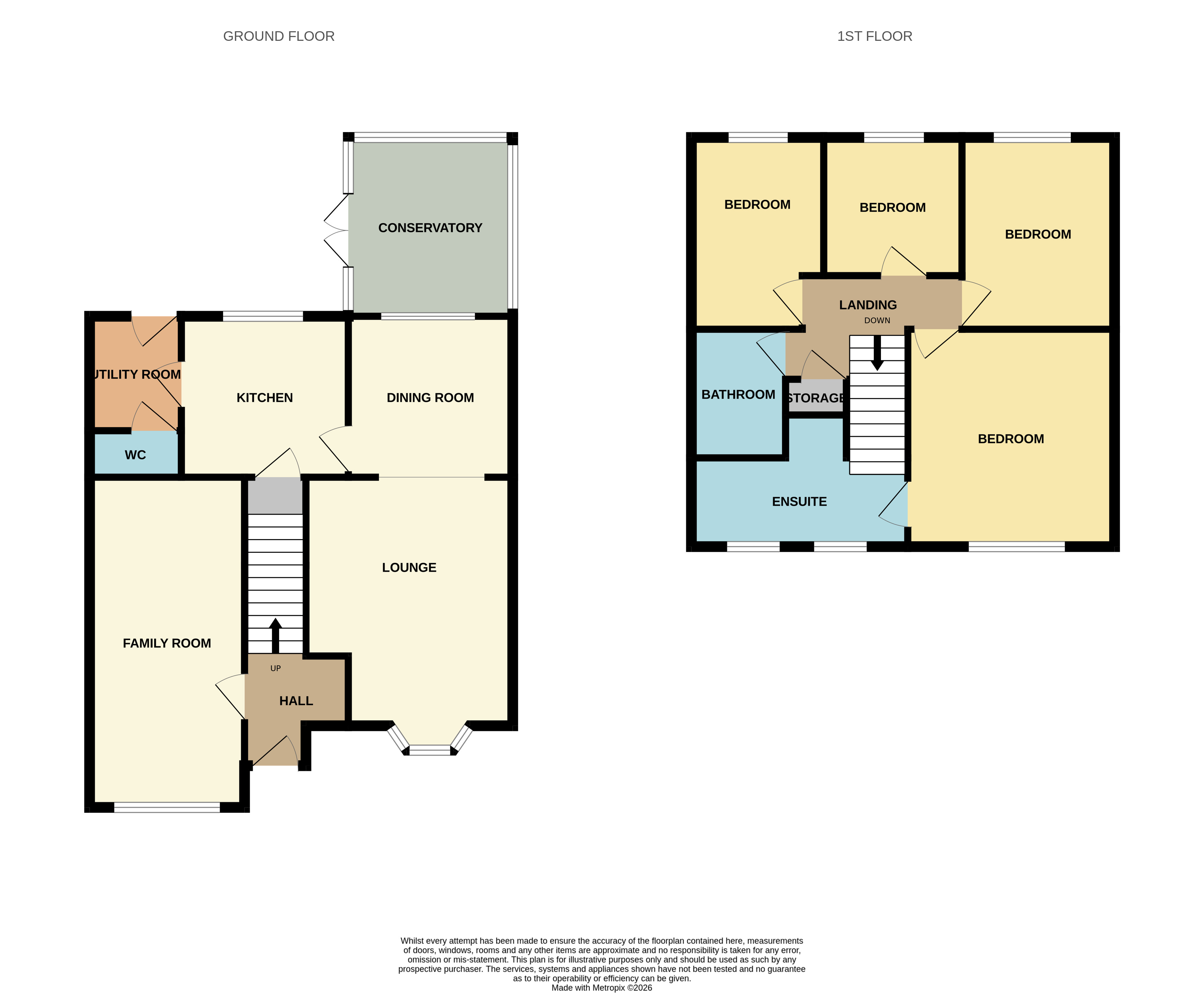 16, Salcombe Close, Warwickshire floorplan