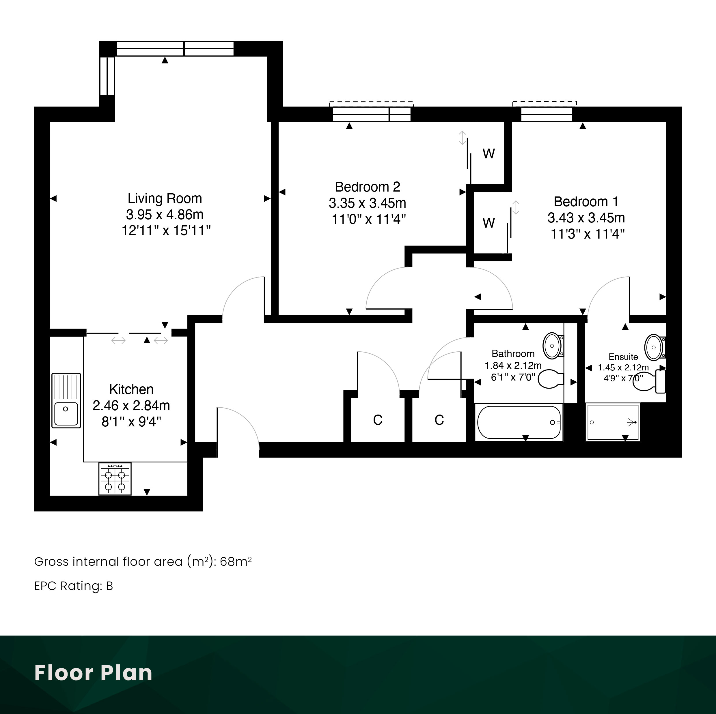 10/17 Salamander Court, Leith, Edinburgh, EH6 7JP floorplan