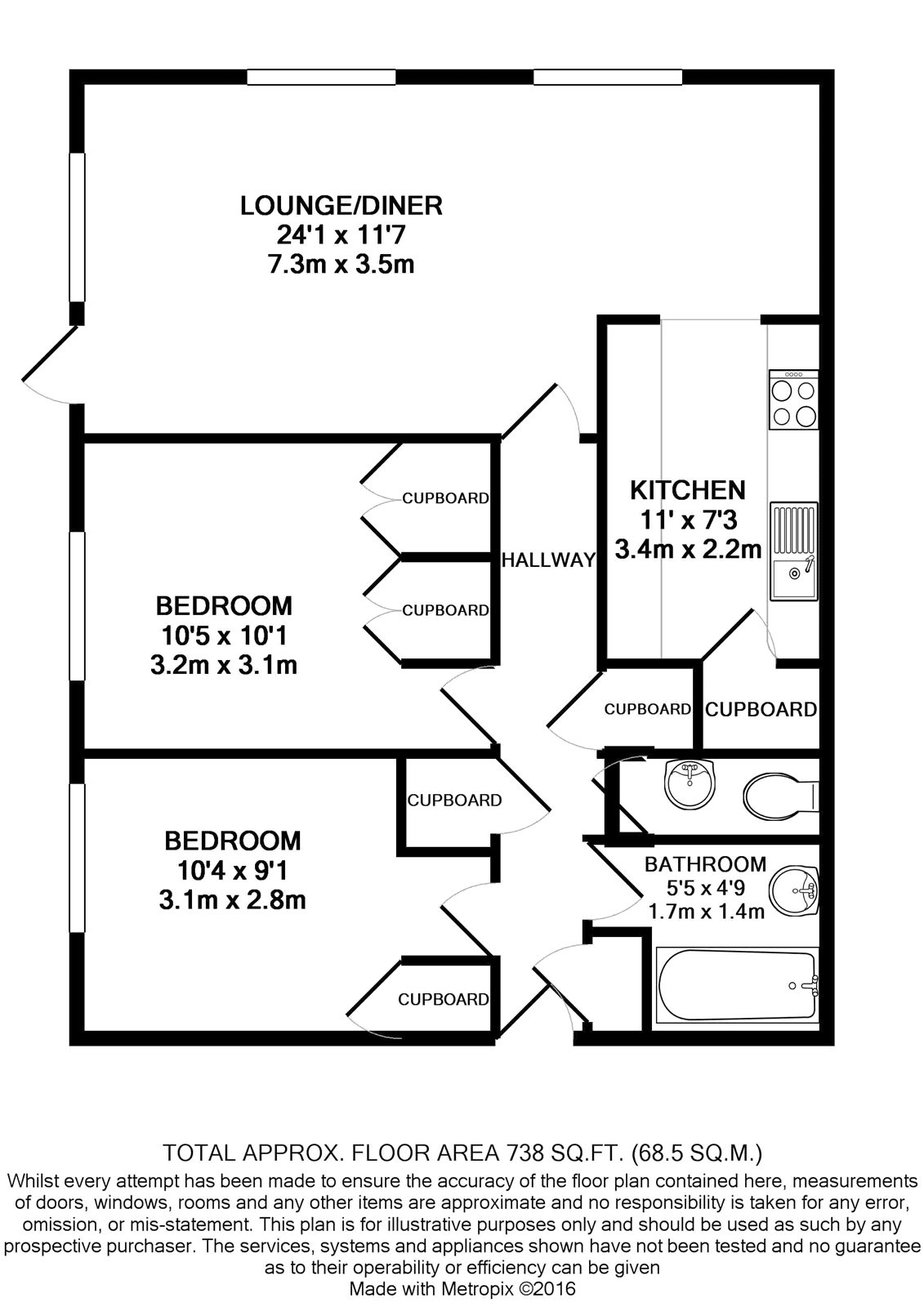 2 Bedrooms Flat to rent in Maybourne Grange, Turnpike Link, Croydon CR0