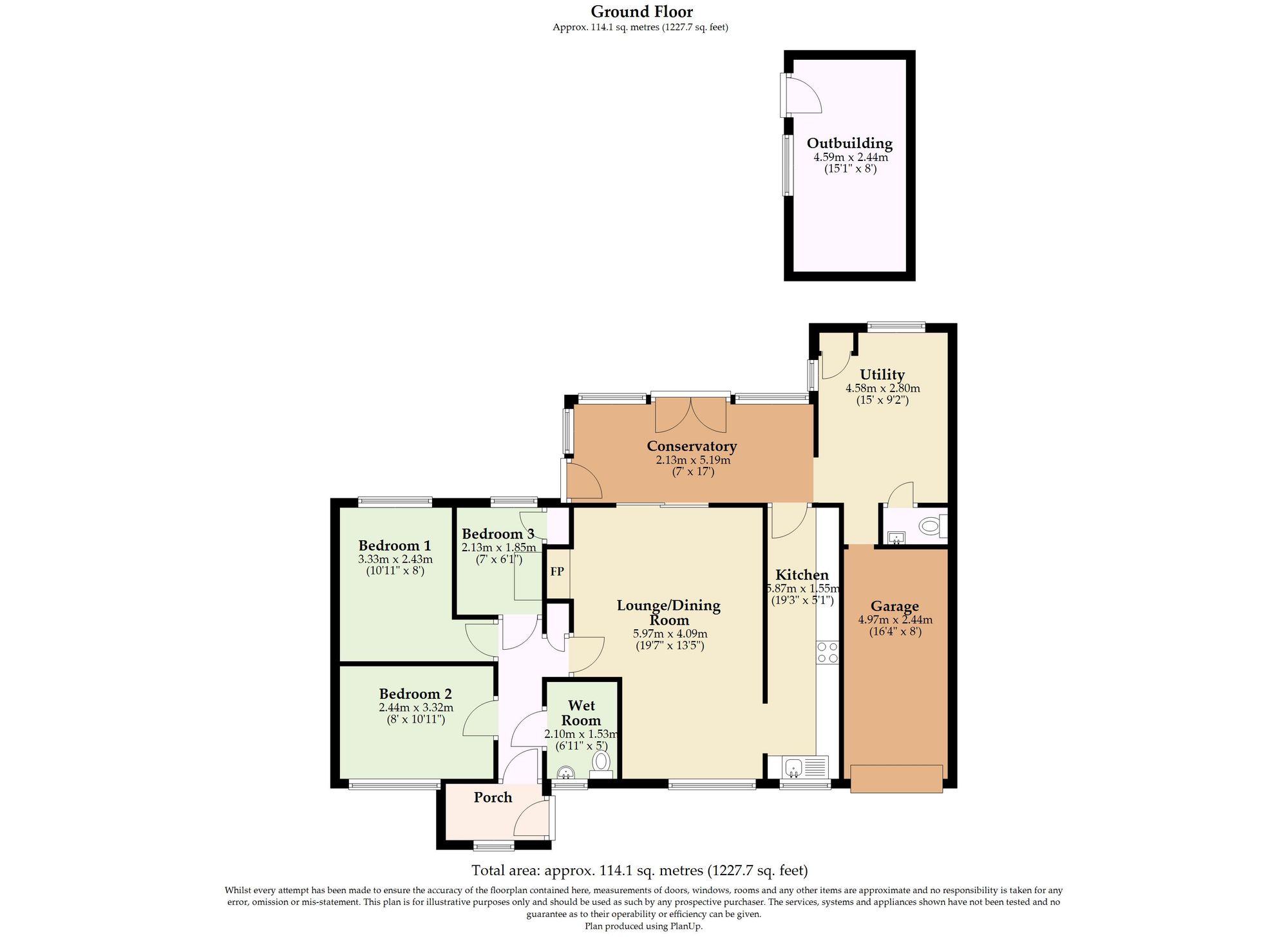 3 Fletcher Close, Norwich floorplan