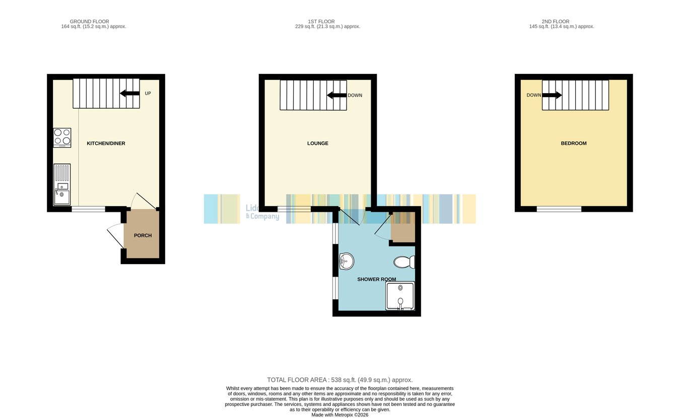 14, Cross Lane, St Austell floorplan
