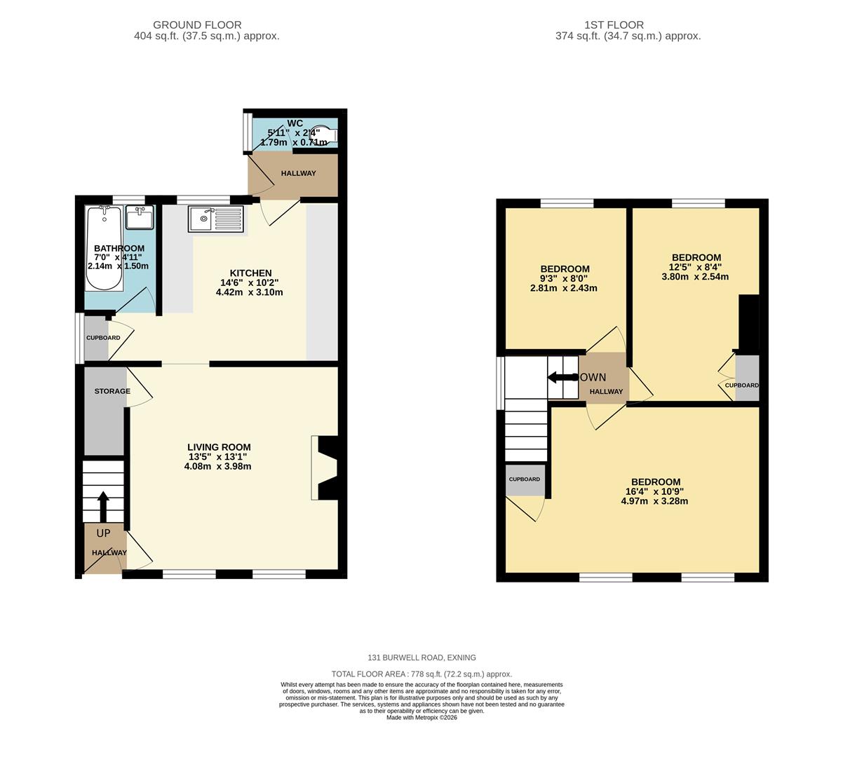 Burwell Road, Exning, Newmarket floorplan