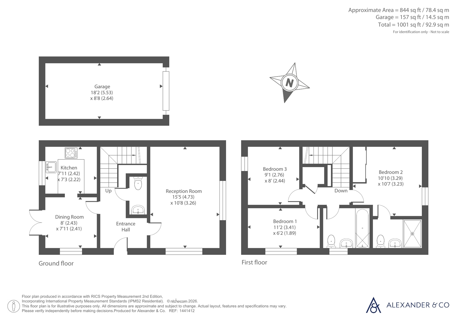 57, Whitehead Way, Buckinghamshire floorplan