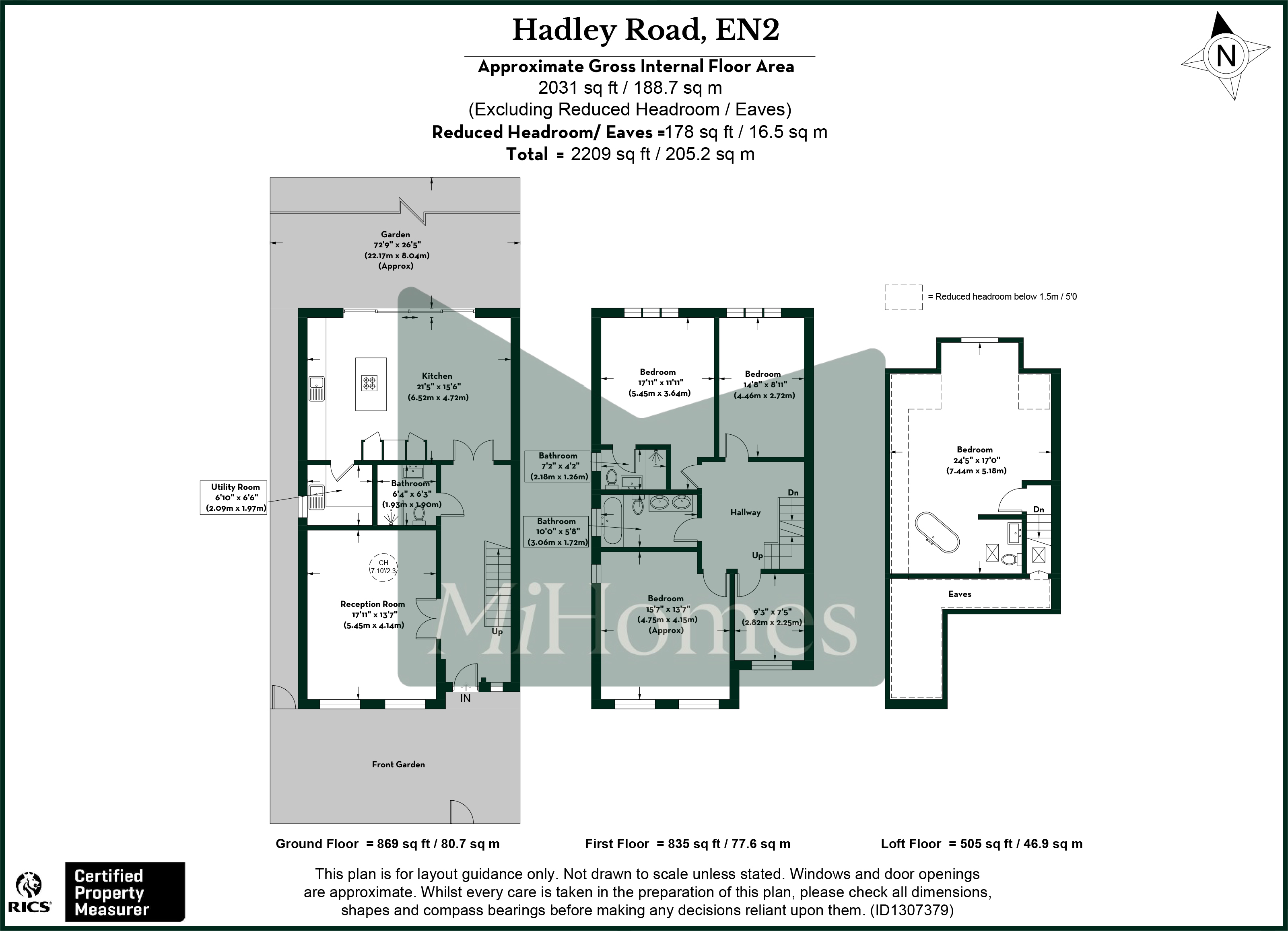 11a, Hadley Road, Enfield floorplan