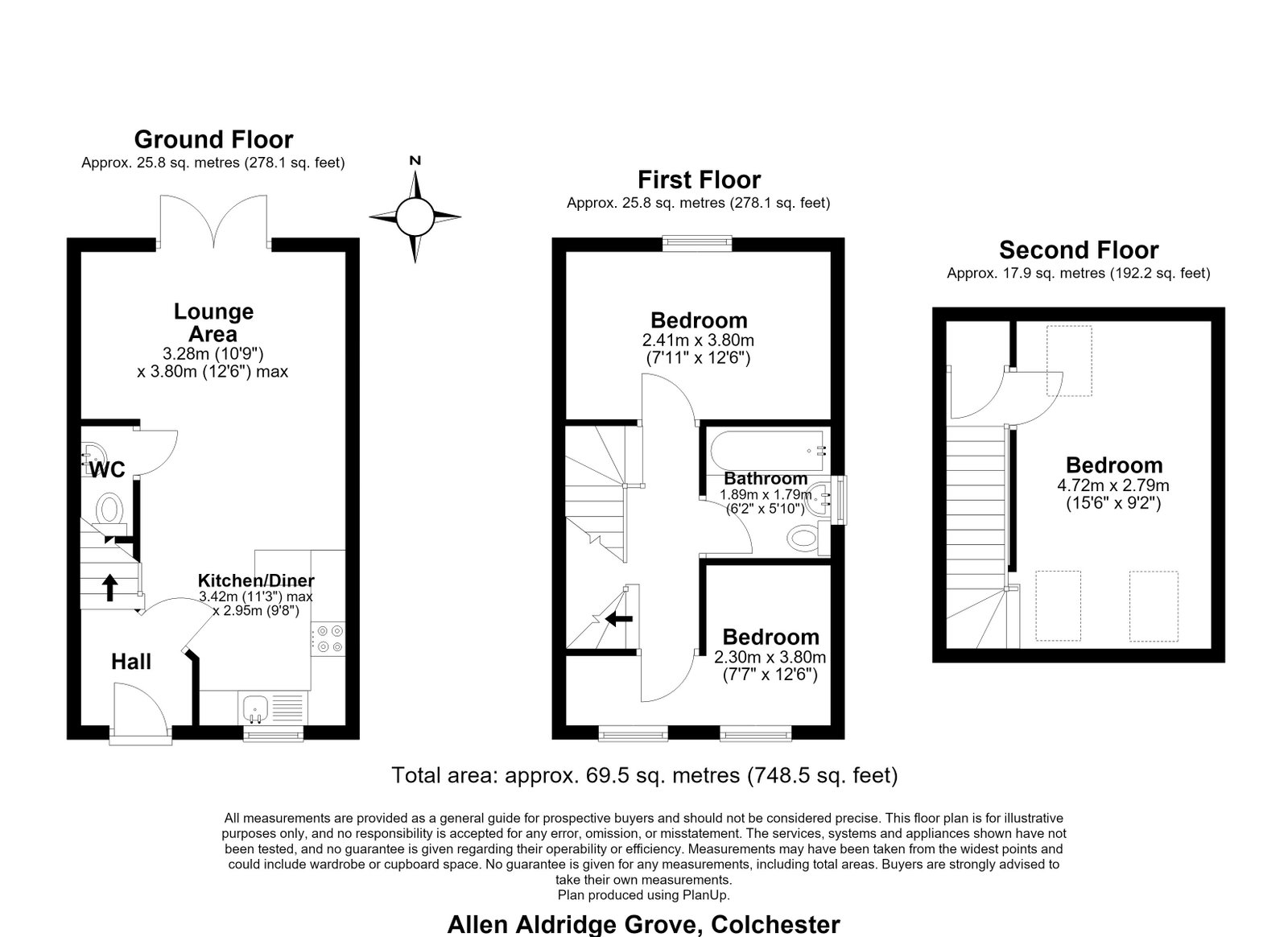 37, Allen Aldridge Grove, Colchester floorplan