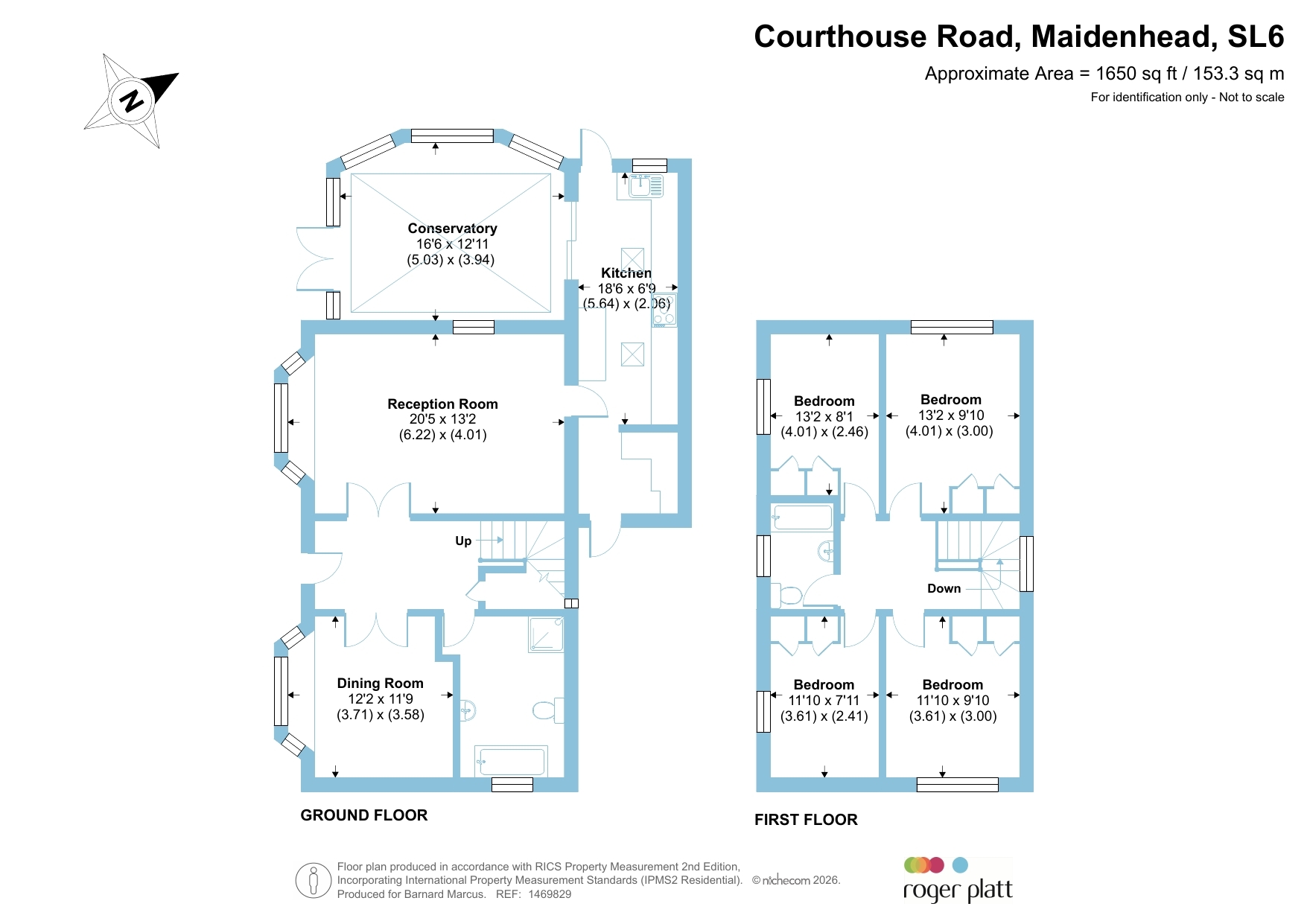 4, Courthouse Road, Maidenhead floorplan