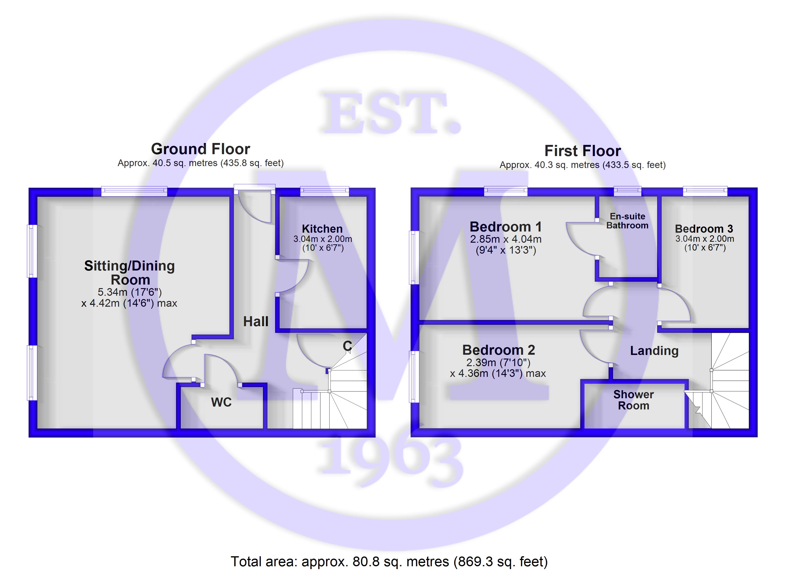 Flat 1, 10, Mount Avenue, Hampshire floorplan