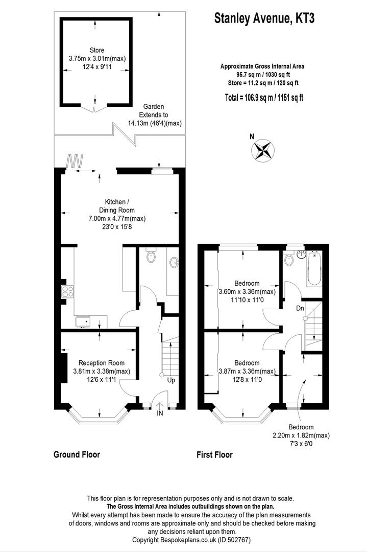 3 Bedrooms Terraced house for sale in Stanley Avenue, New Malden KT3
