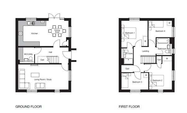 Plot 67, Apsham Grange, Topsham floorplan