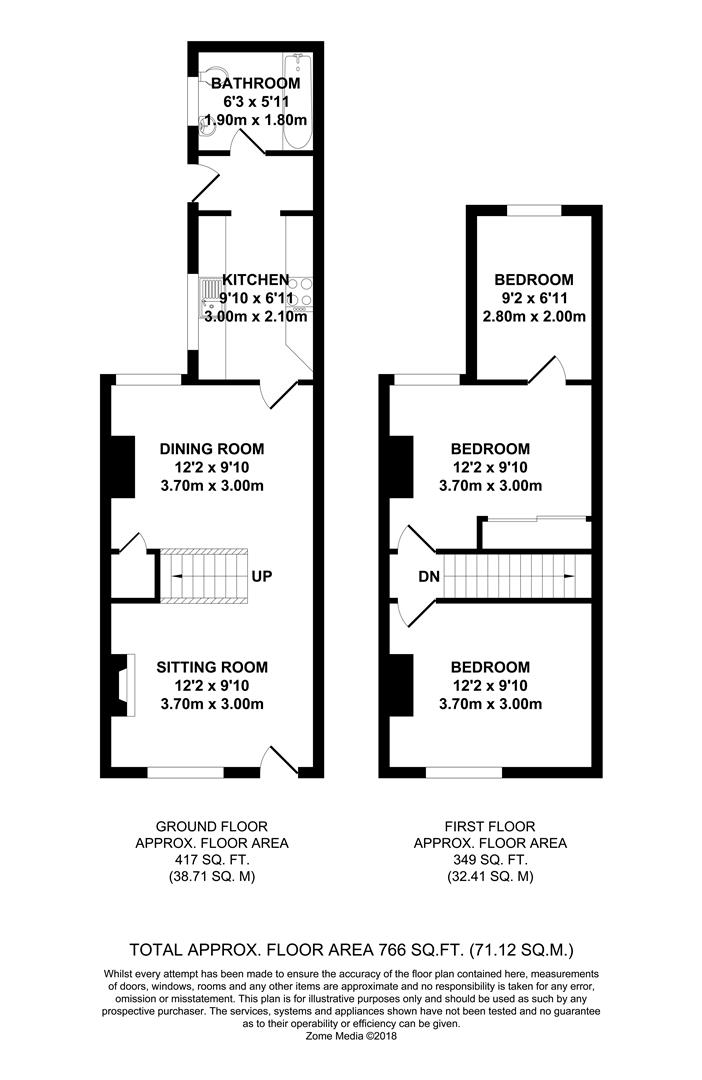 3 Bedrooms Terraced house for sale in Queens Road, Snodland ME6