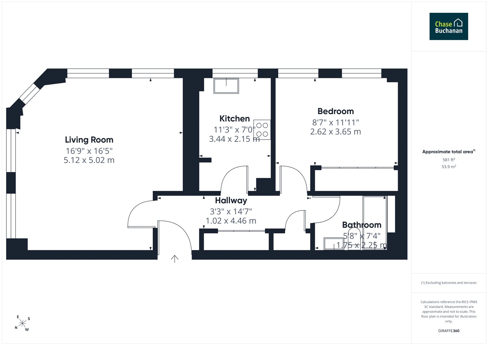 Flat 1,, Welcome House, Hampton Hill floorplan